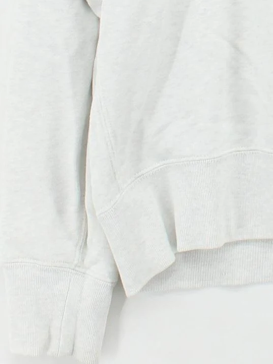 Uniqlo Men's Hoodie L Grey Cotton with Polyester Pullover - Image 4