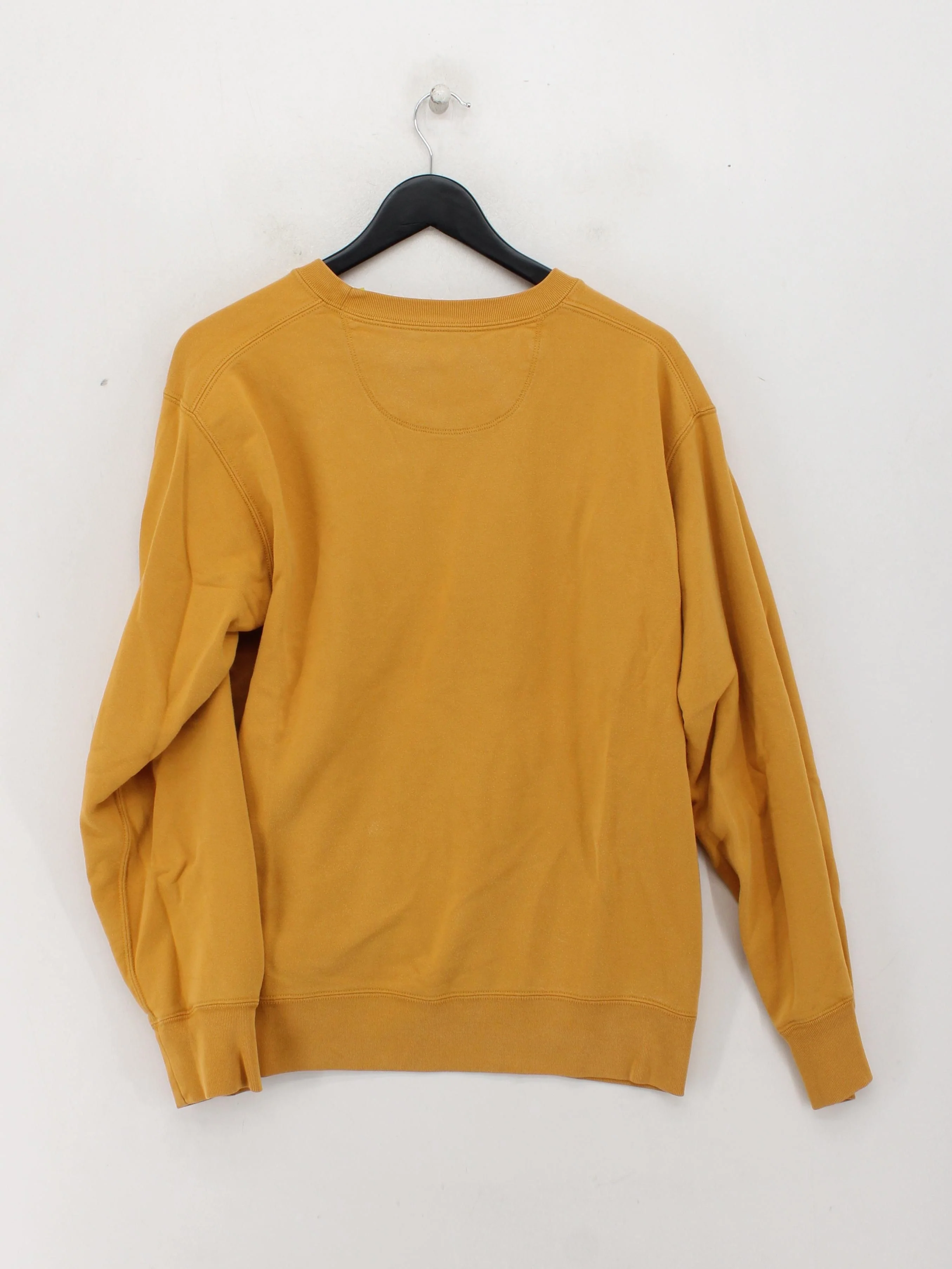 Uniqlo Men's Hoodie L Yellow 100% Cotton Pullover - Image 2