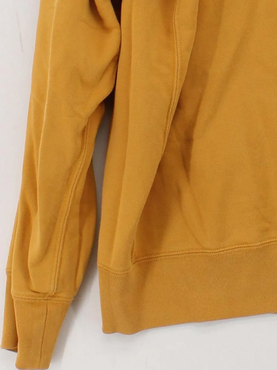 Uniqlo Men's Hoodie L Yellow 100% Cotton Pullover - Image 4