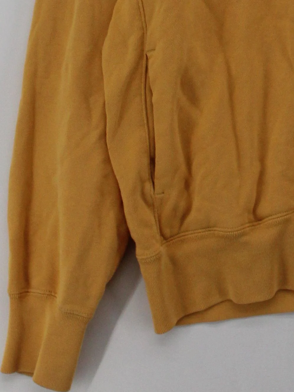 Uniqlo Men's Hoodie M Yellow Cotton with Polyester Pullover - Image 4