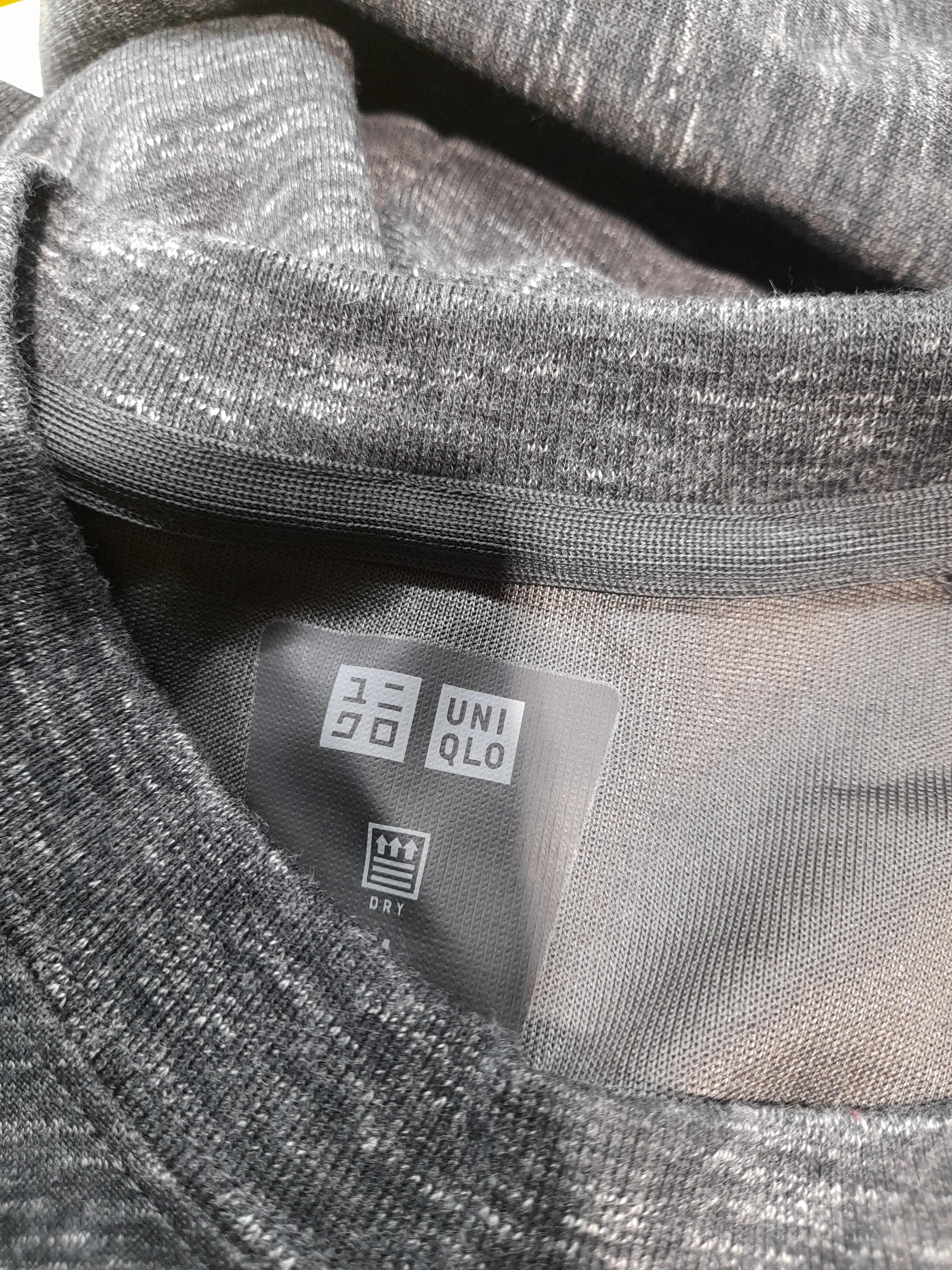 Uniqlo Men's Hoodie S Grey Polyester with Cotton Pullover - Image 5