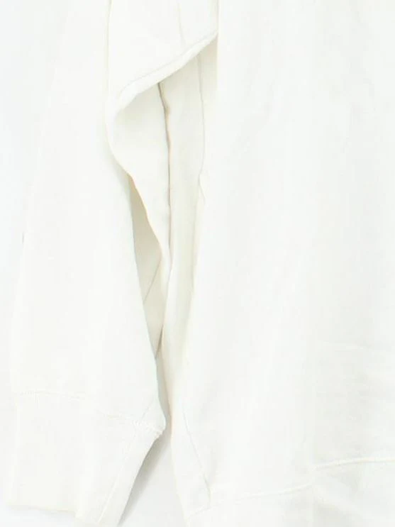 Uniqlo Men's Hoodie S White Graphic Cotton with Polyester Pullover - Image 4
