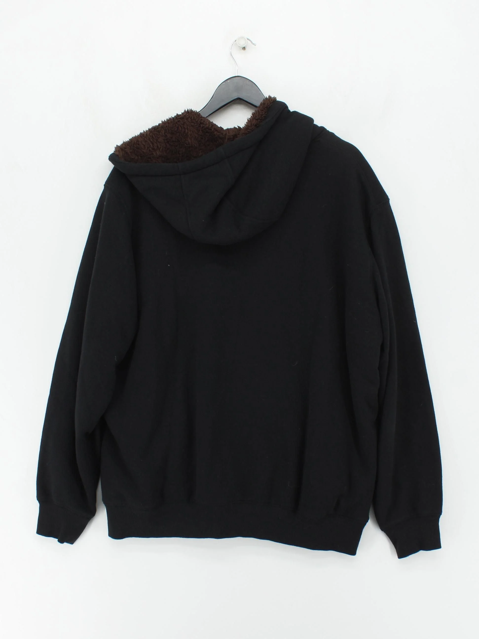 Uniqlo Men's Hoodie XL Black Cotton with Polyester, Spandex Pullover - Image 2