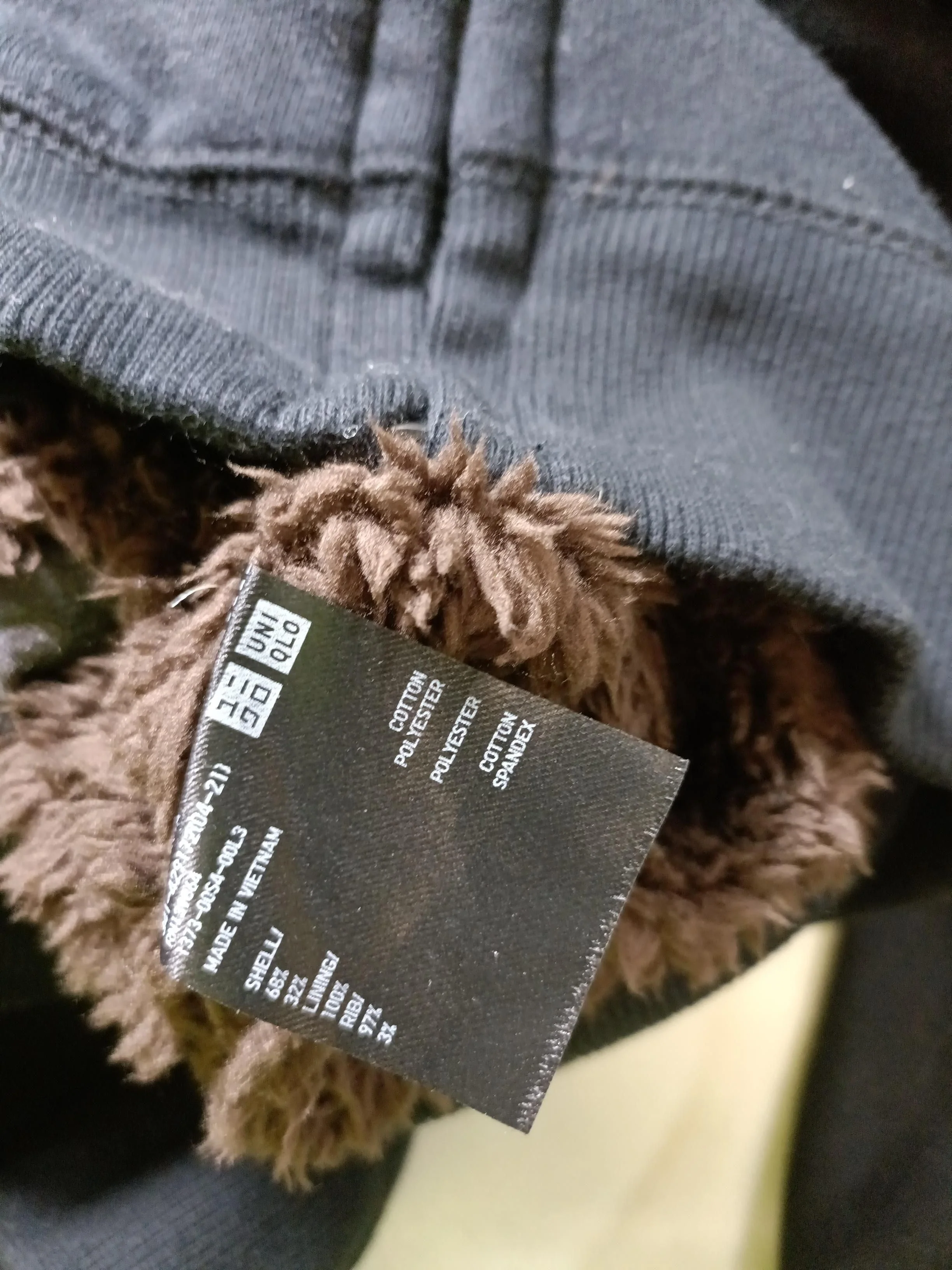 Uniqlo Men's Hoodie XL Black Cotton with Polyester, Spandex Pullover - Image 6