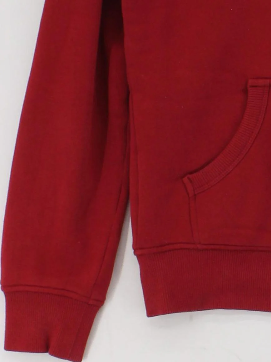 Uniqlo Men's Hoodie XS Red Cotton with Polyester, Elastane Pullover - Image 4