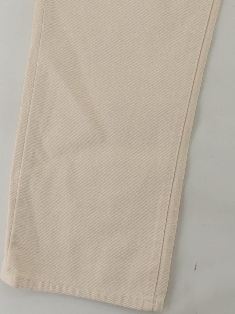 Uniqlo Men's Jeans S Cream 100% Cotton Straight - Image 4
