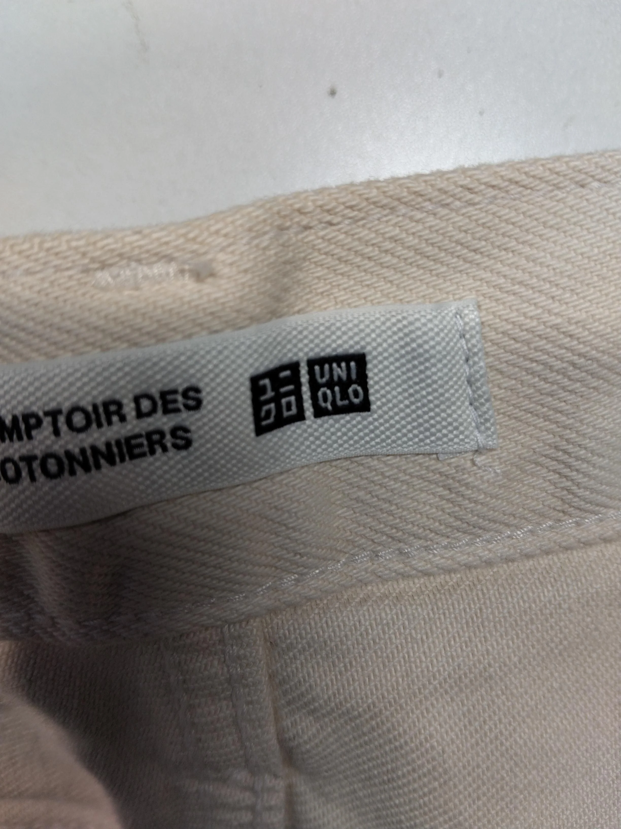Uniqlo Men's Jeans S Cream 100% Cotton Straight - Image 5