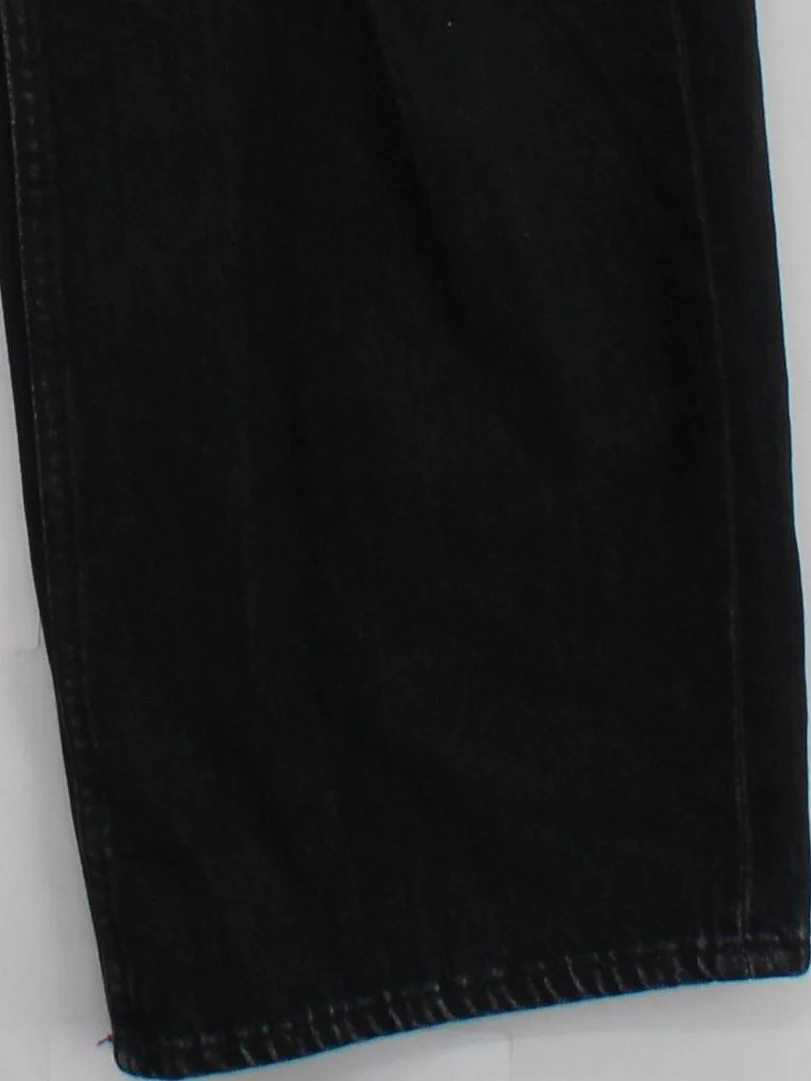 Uniqlo Men's Jeans W 23 in; L 31 in Black Cotton with Lyocell Modal Wide-Leg - Image 4