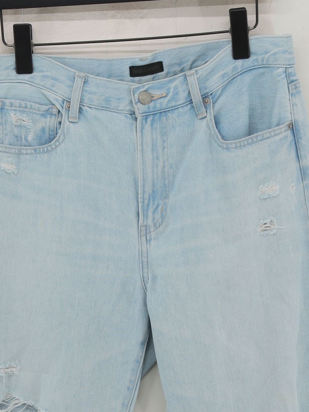Uniqlo Men's Jeans W 26 in Blue Cotton with Polyester, Cotton Straight - Image 3