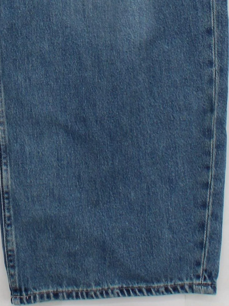 Uniqlo Men's Jeans W 26 in; L 31 in Blue Cotton with Lyocell Modal Wide-Leg - Image 4