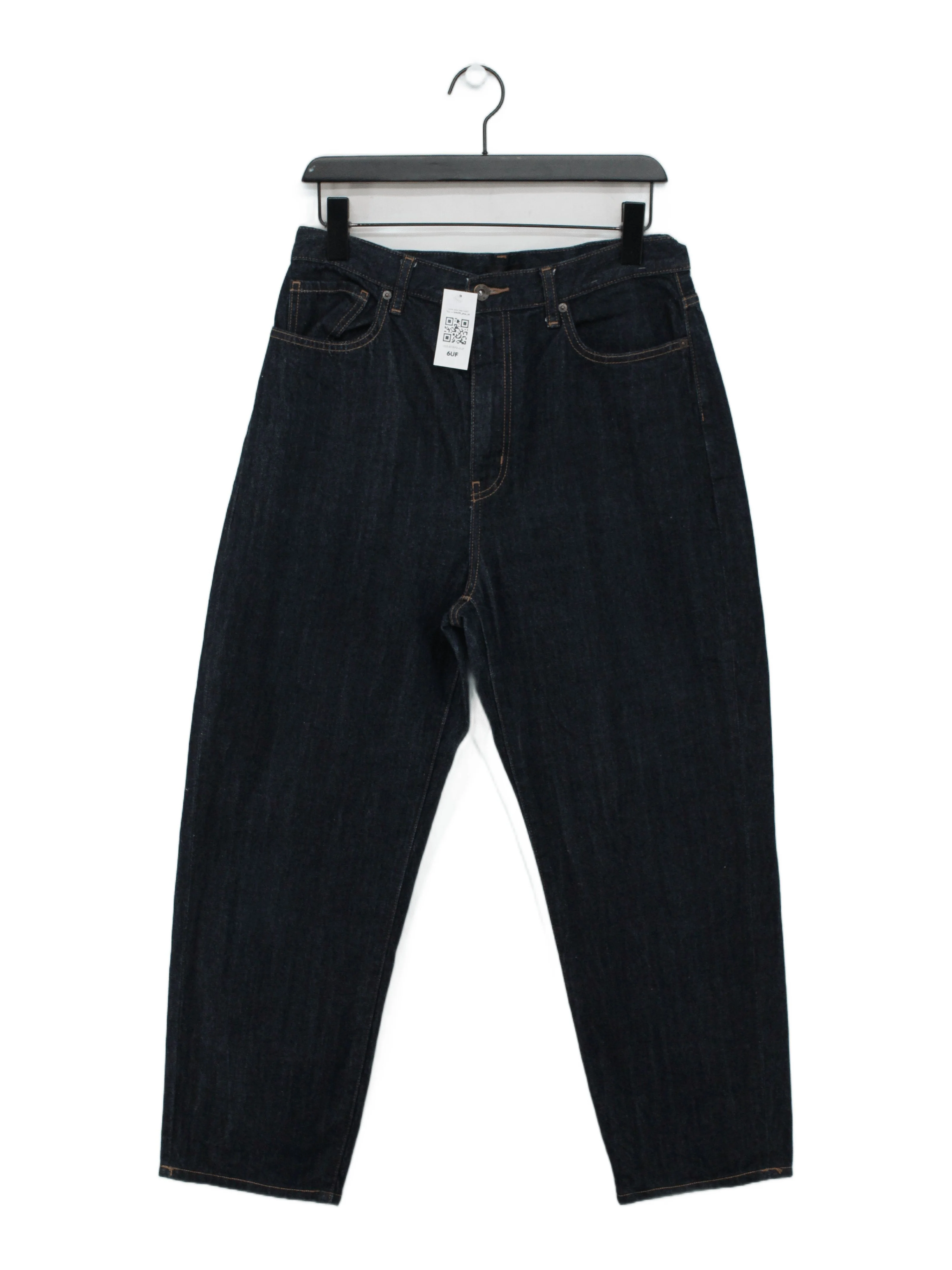 Uniqlo Men's Jeans W 30 in Blue Cotton with Lyocell Modal Wide-Leg