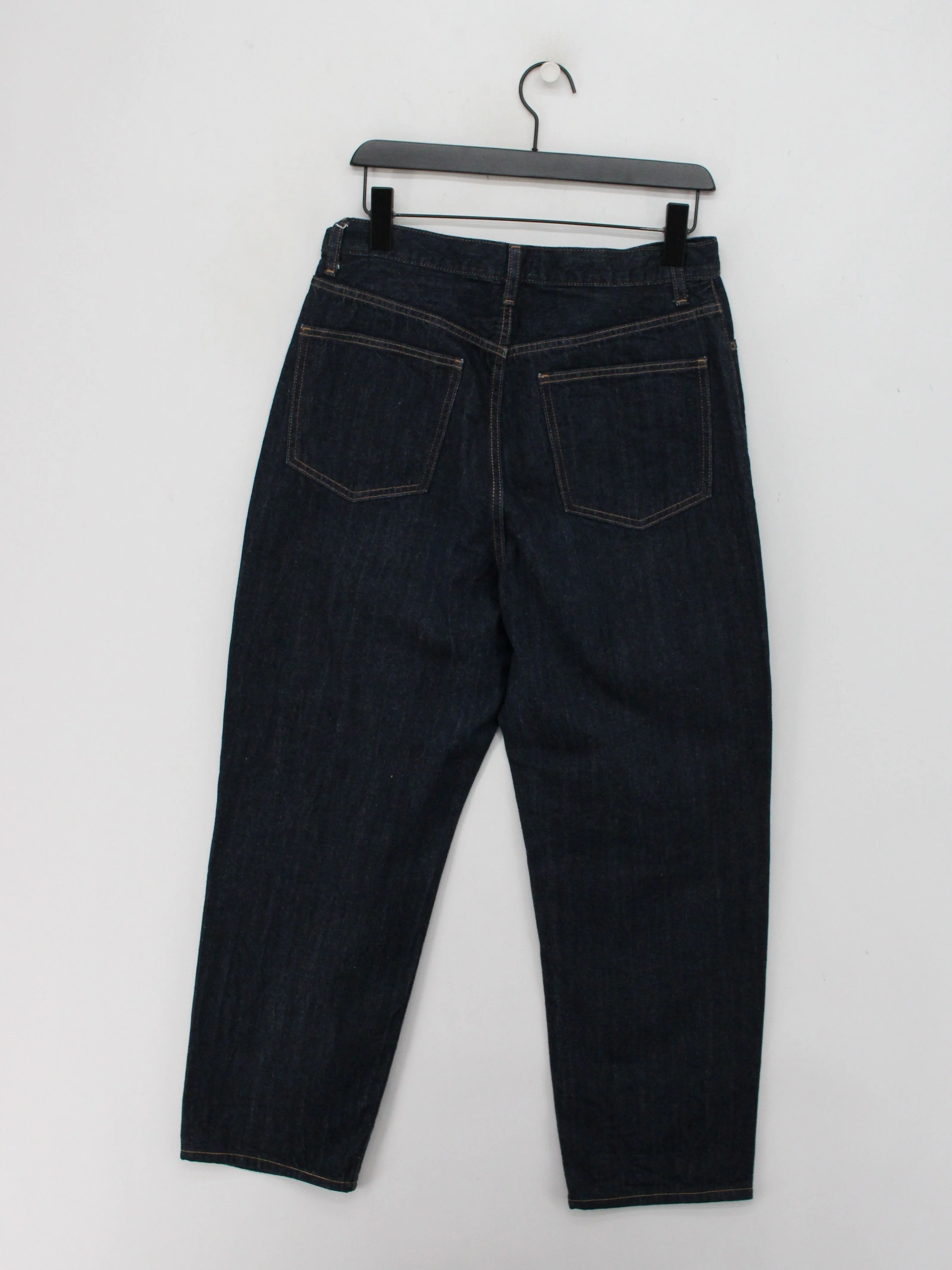 Uniqlo Men's Jeans W 30 in Blue Cotton with Lyocell Modal Wide-Leg - Image 2