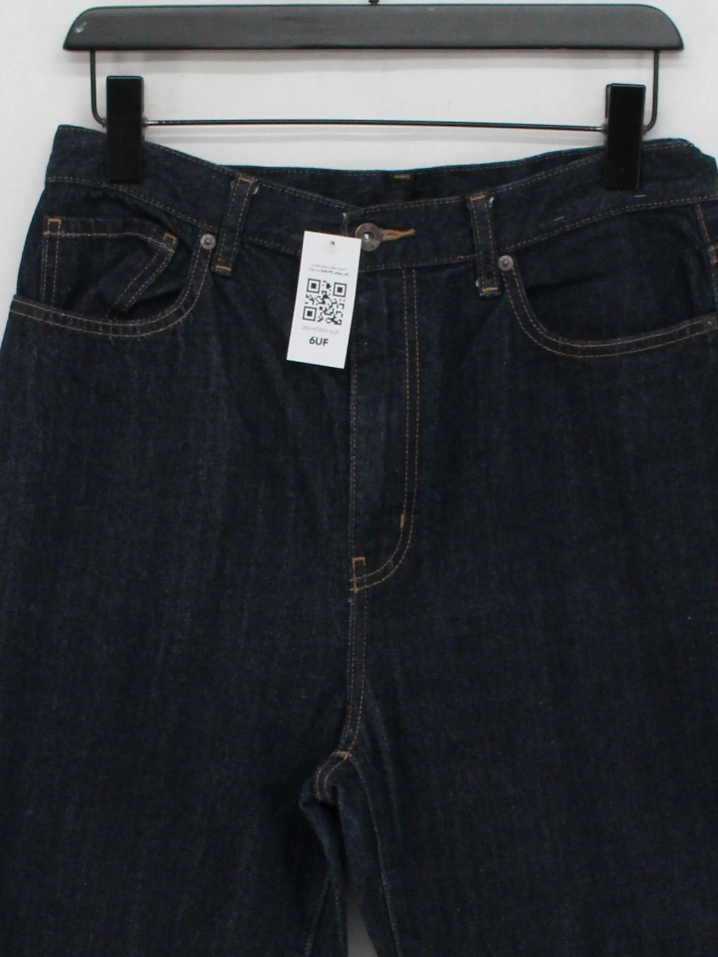 Uniqlo Men's Jeans W 30 in Blue Cotton with Lyocell Modal Wide-Leg - Image 3