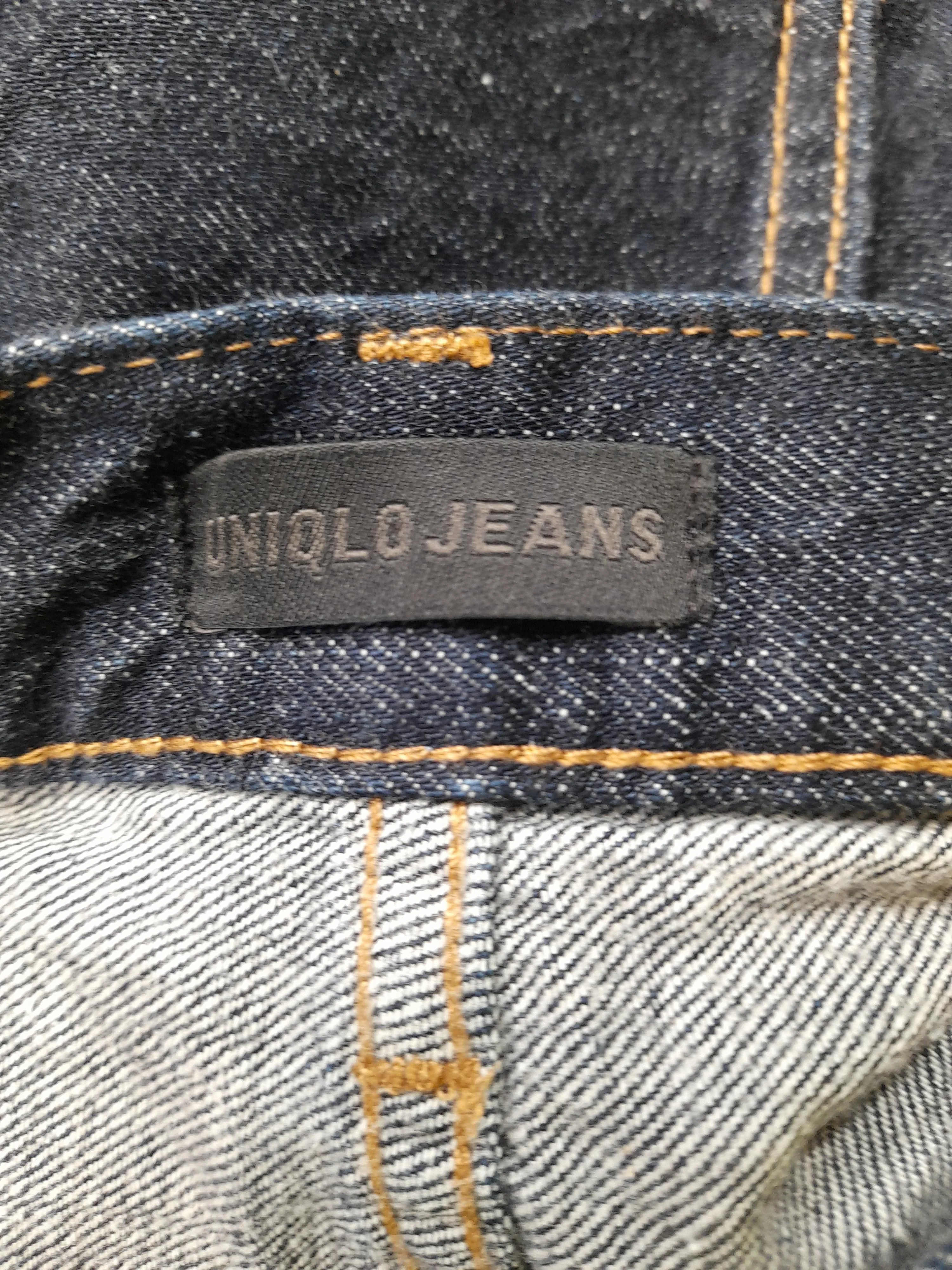 Uniqlo Men's Jeans W 30 in Blue Cotton with Lyocell Modal Wide-Leg - Image 5