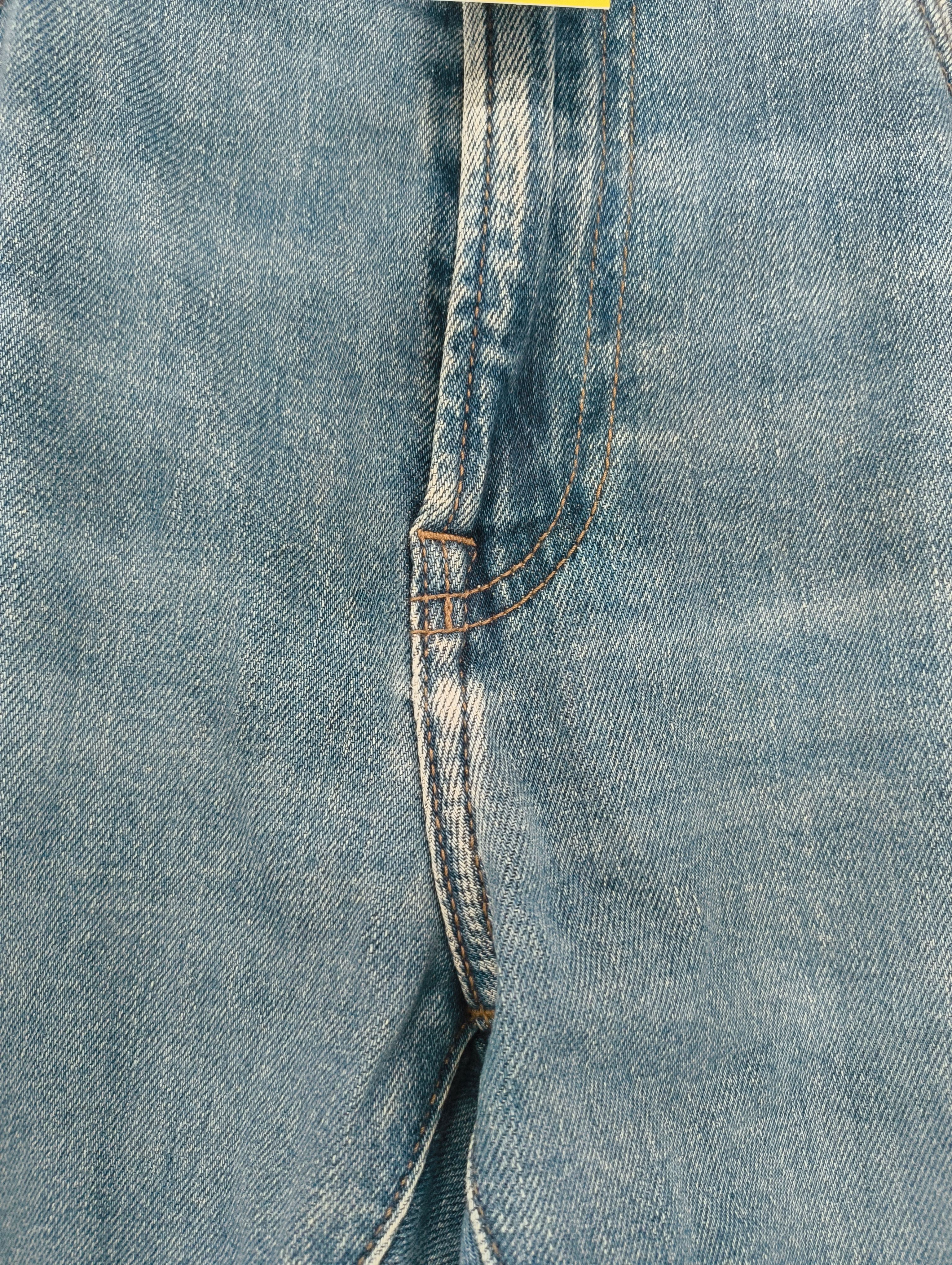 Uniqlo Men's Jeans W 32 in; L 32 in Blue Cotton with Elastane Straight - Image 6