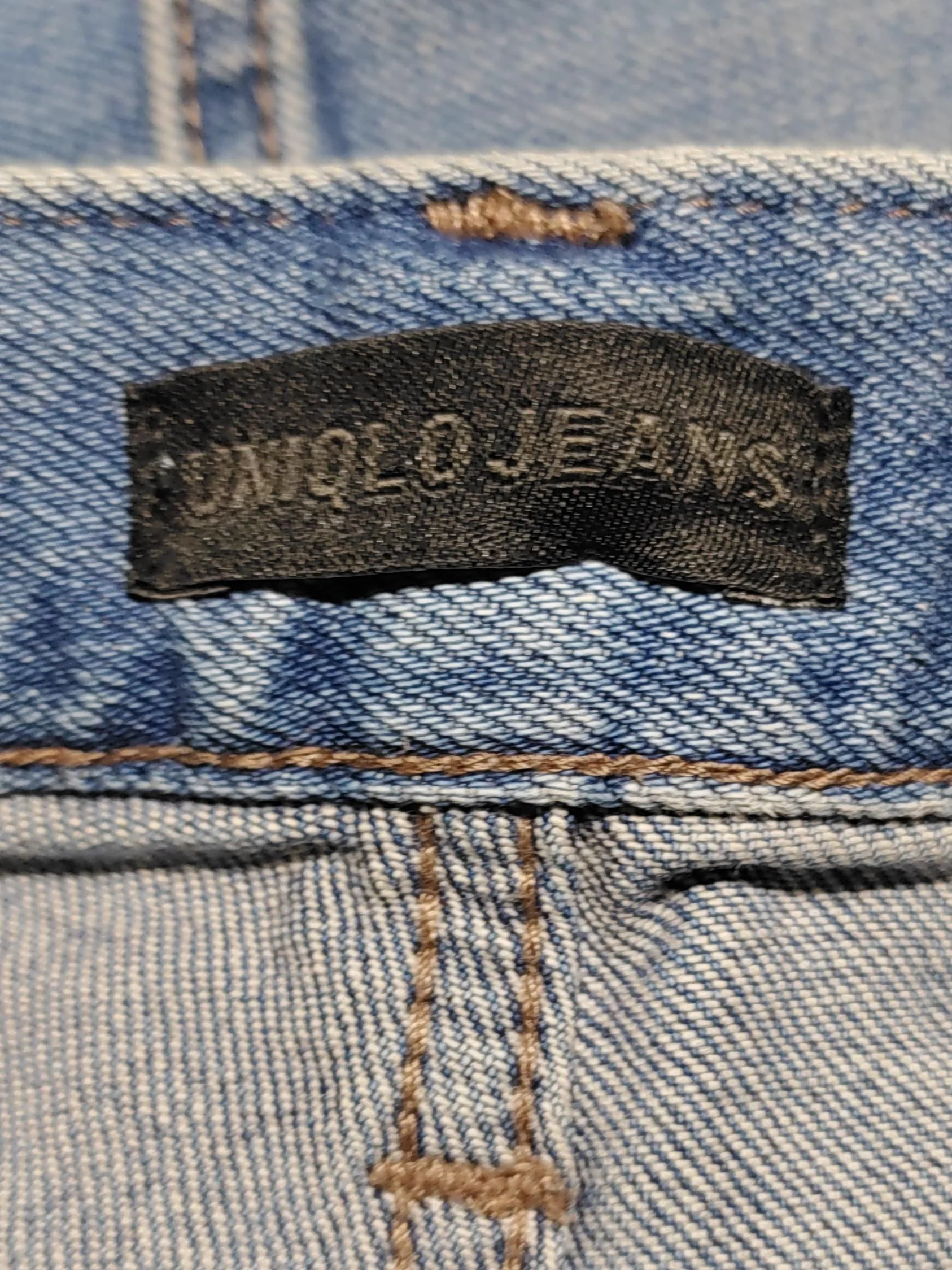 Uniqlo Men's Jeans W 32 in; L 32 in Blue Cotton with Elastane Straight - Image 7