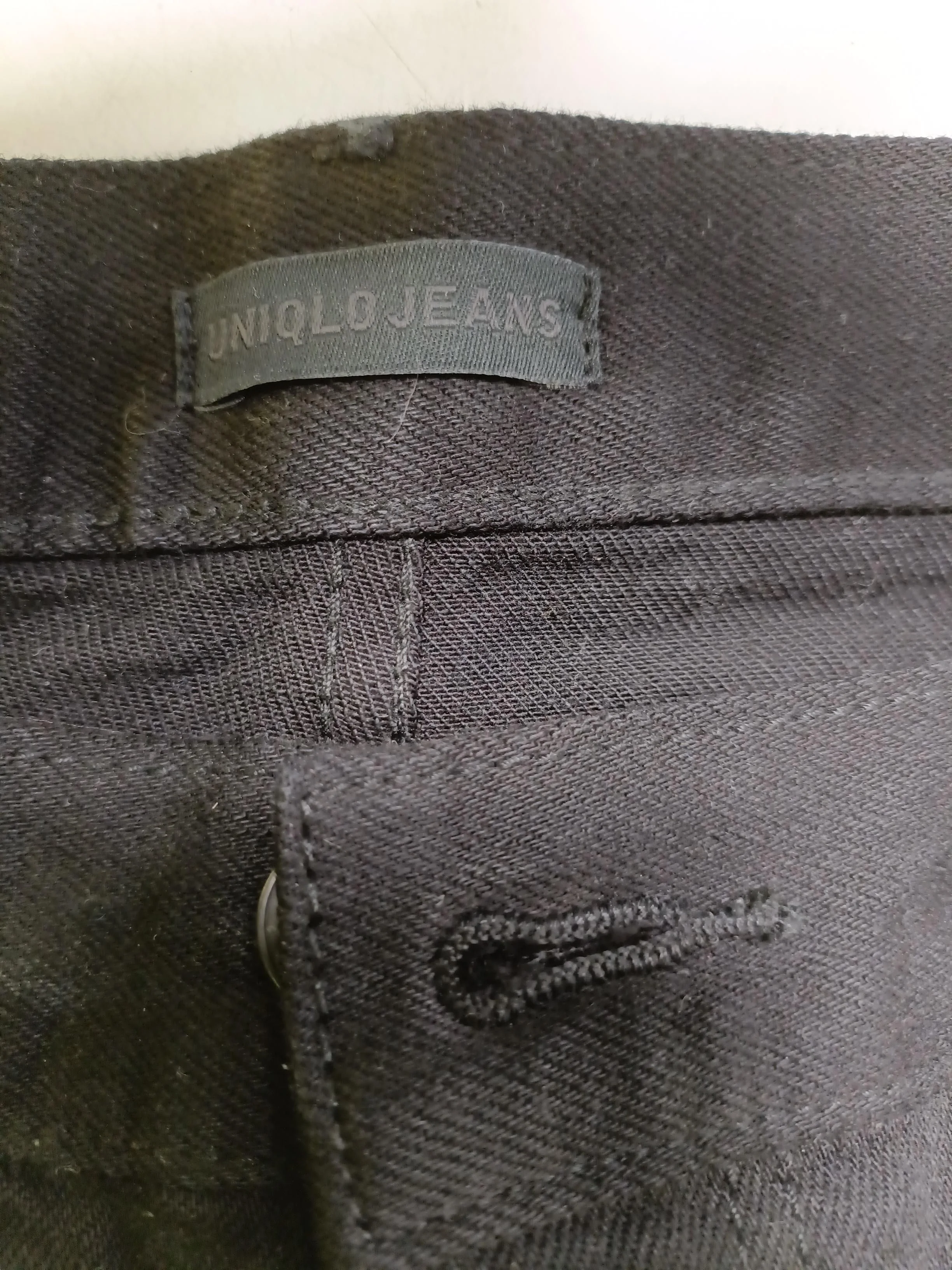 Uniqlo Men's Jeans W 33 in Black Cotton with Elastane Straight New with tags - Image 5
