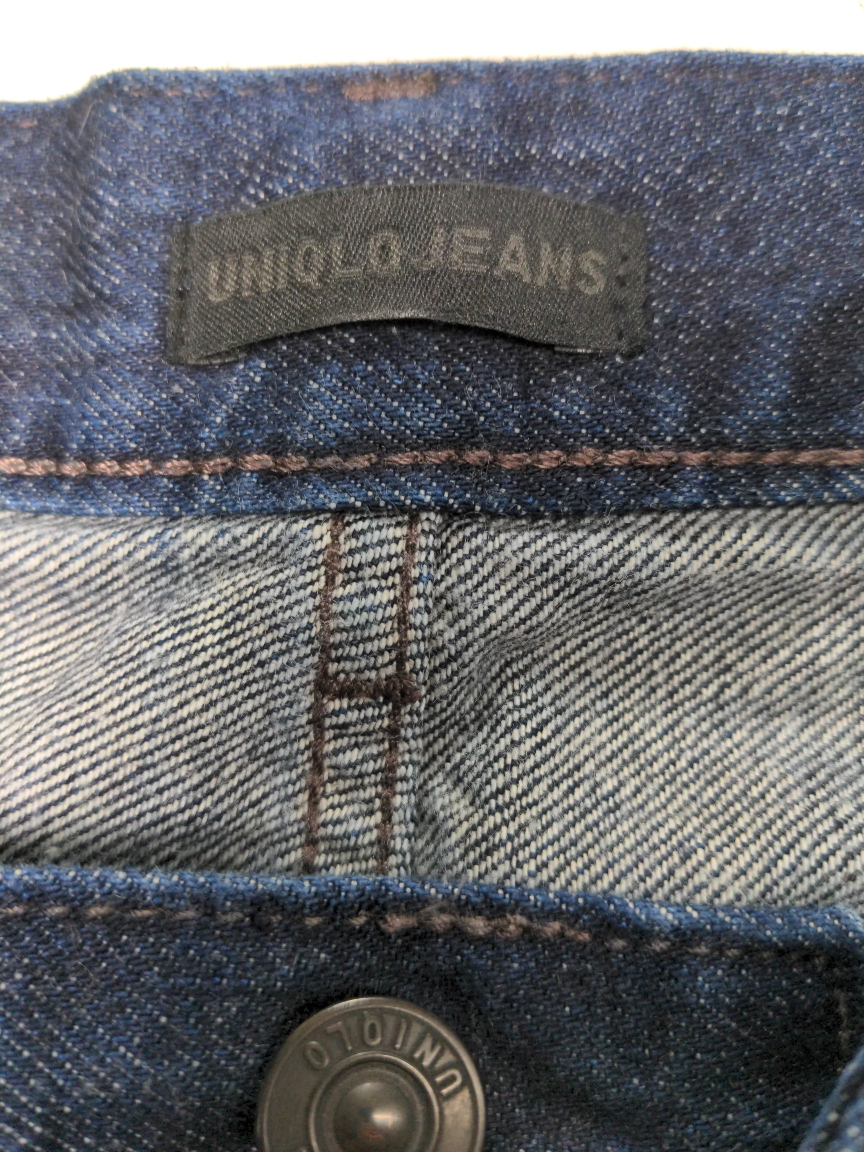 Uniqlo Men's Jeans W 33 in Blue Cotton with Polyester, Cotton Straight - Image 5