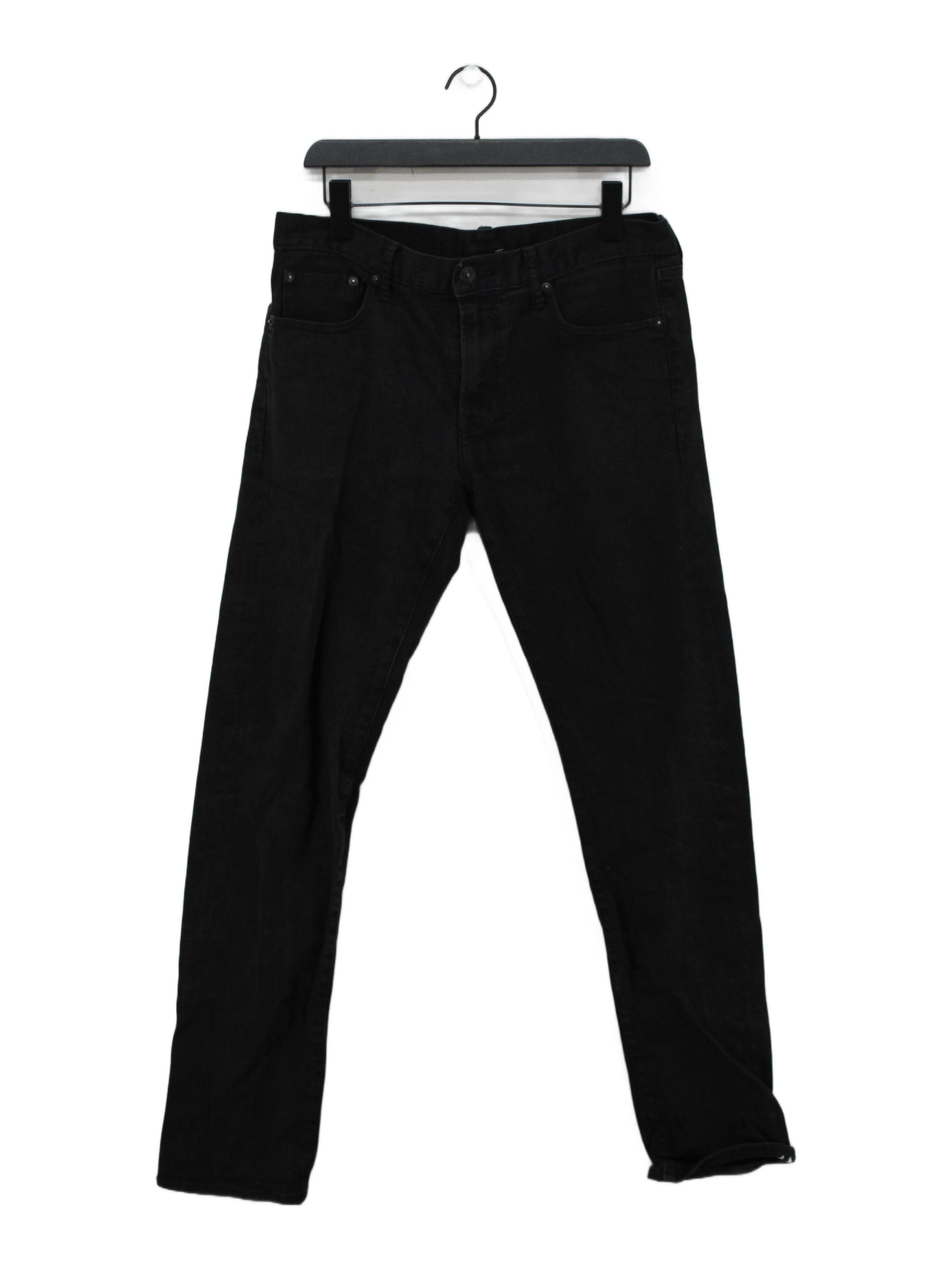 Uniqlo Men's Jeans W 33 in; L 34 in Black Cotton with Elastane Straight