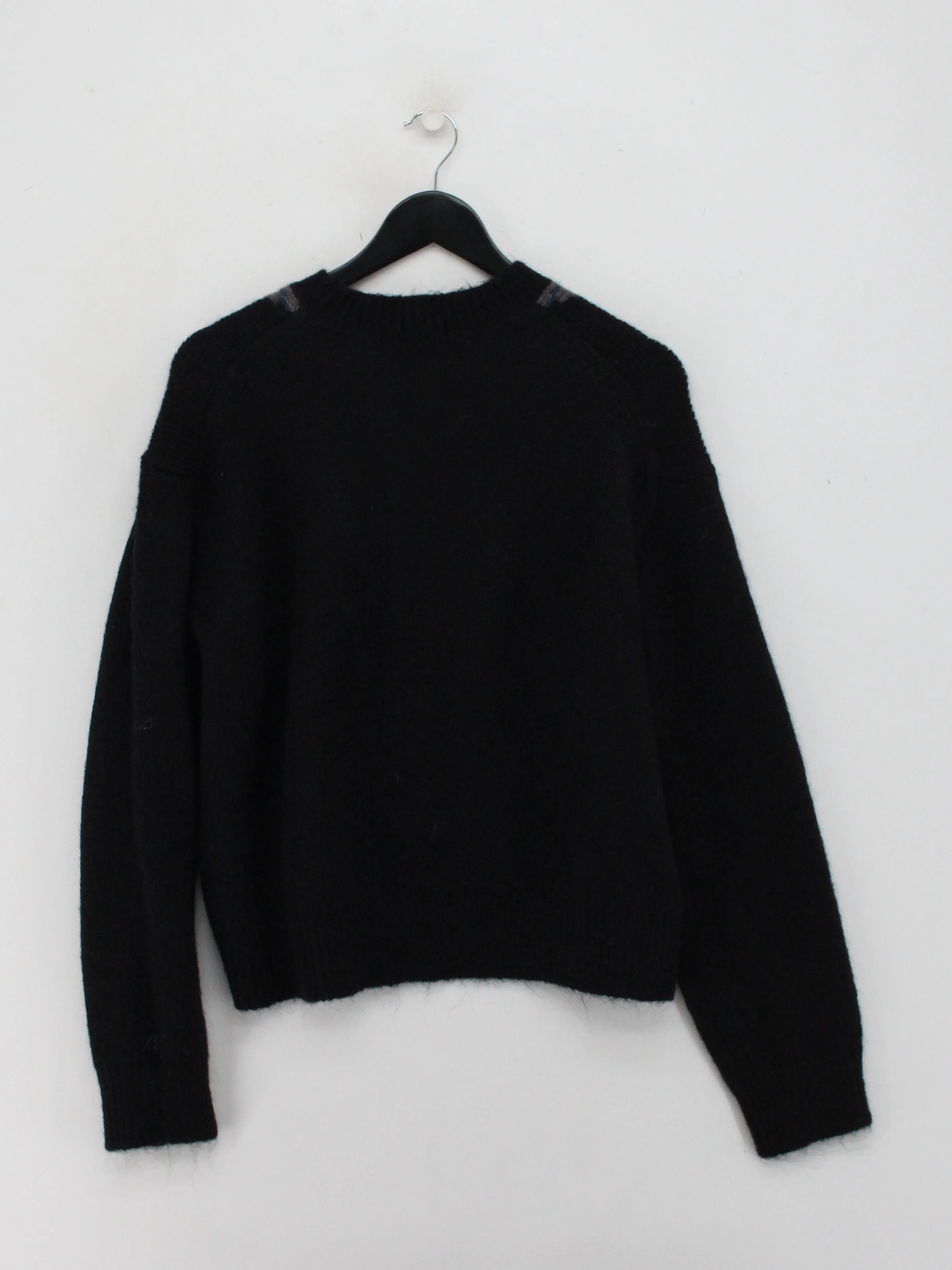 Uniqlo Men's Jumper L Black Polyamide with Polyester, Acrylic, Wool Pullover - Image 2
