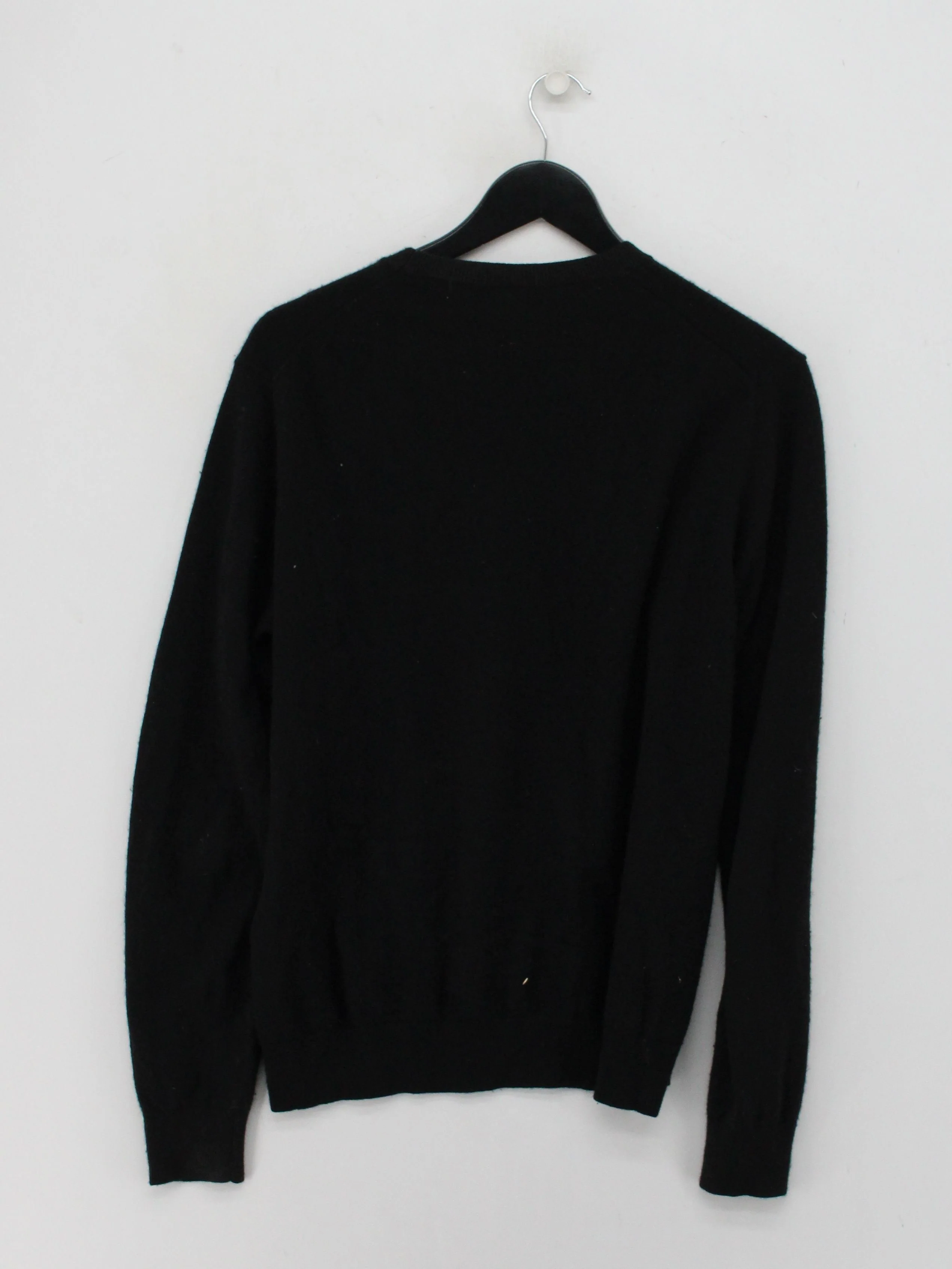 Uniqlo Men's Jumper M Black 100% Cashmere Crew Neck Pullover - Image 2