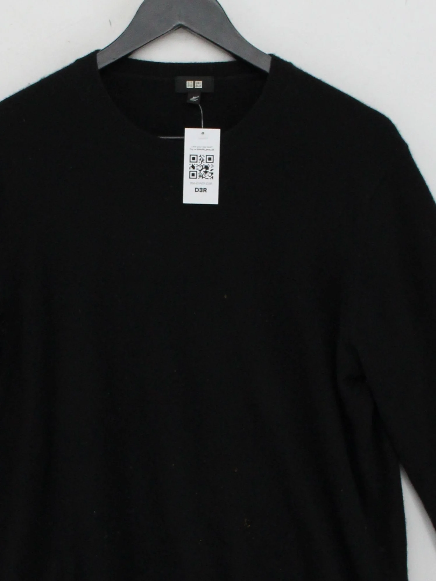 Uniqlo Men's Jumper M Black 100% Cashmere Crew Neck Pullover - Image 3