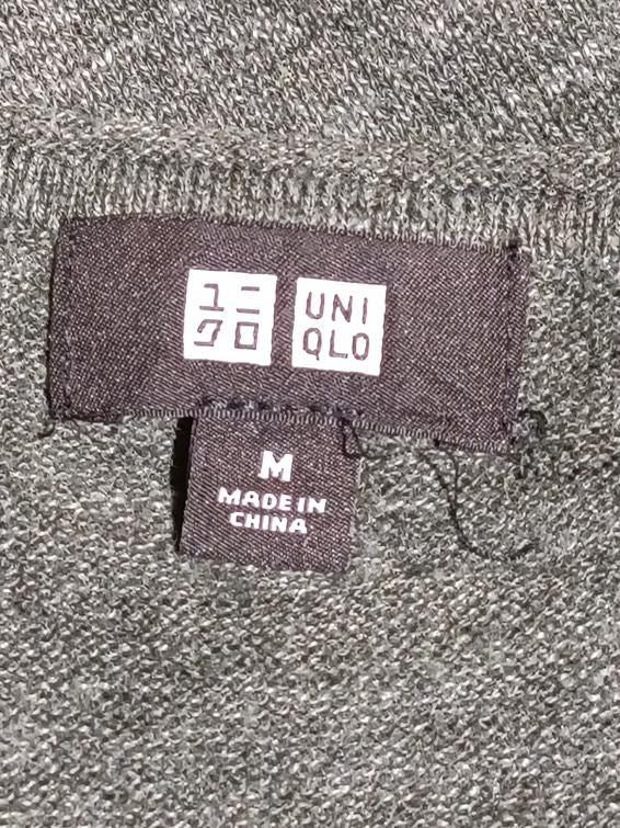 Uniqlo Men's Jumper M Green Polyester with Cotton, Polyamide, Wool Pullover - Image 5