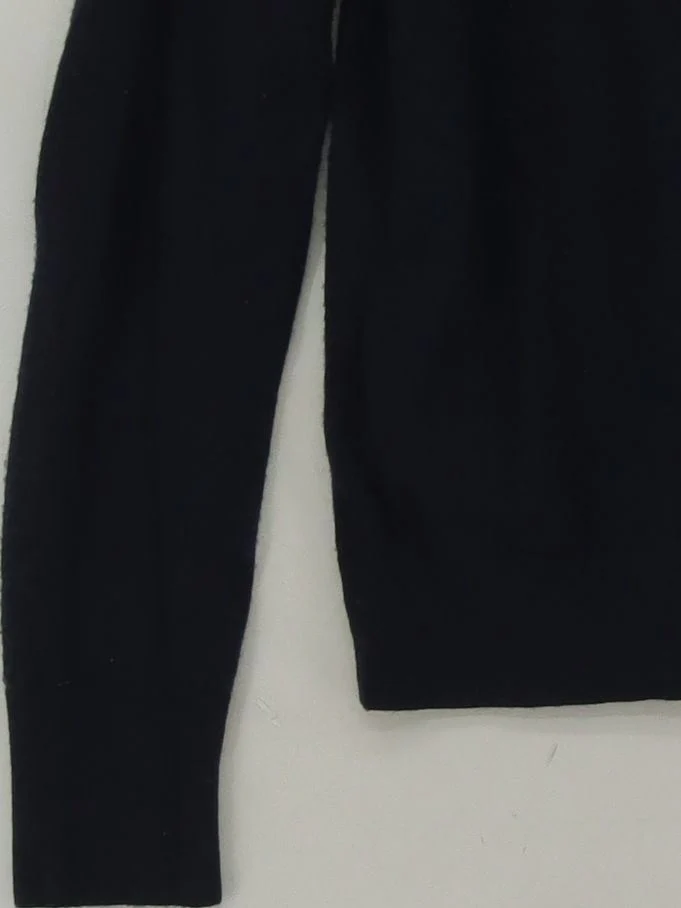 Uniqlo Men's Jumper S Blue 100% Wool Crew Neck Pullover - Image 4