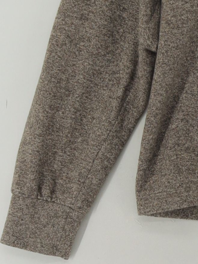 Uniqlo Men's Jumper S Brown Polyester with Elastane Round Neck Pullover - Image 4