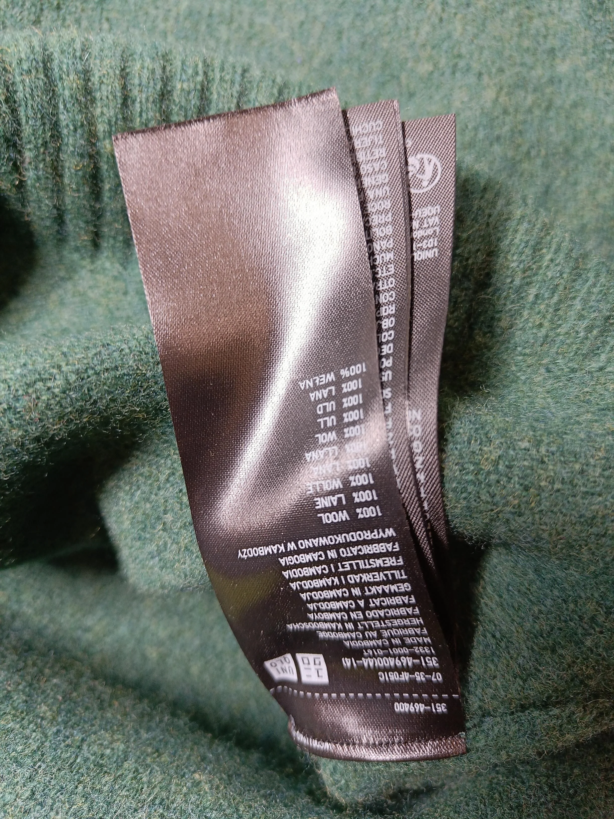 Uniqlo Men's Jumper S Green 100% Wool Round Neck Pullover - Image 6
