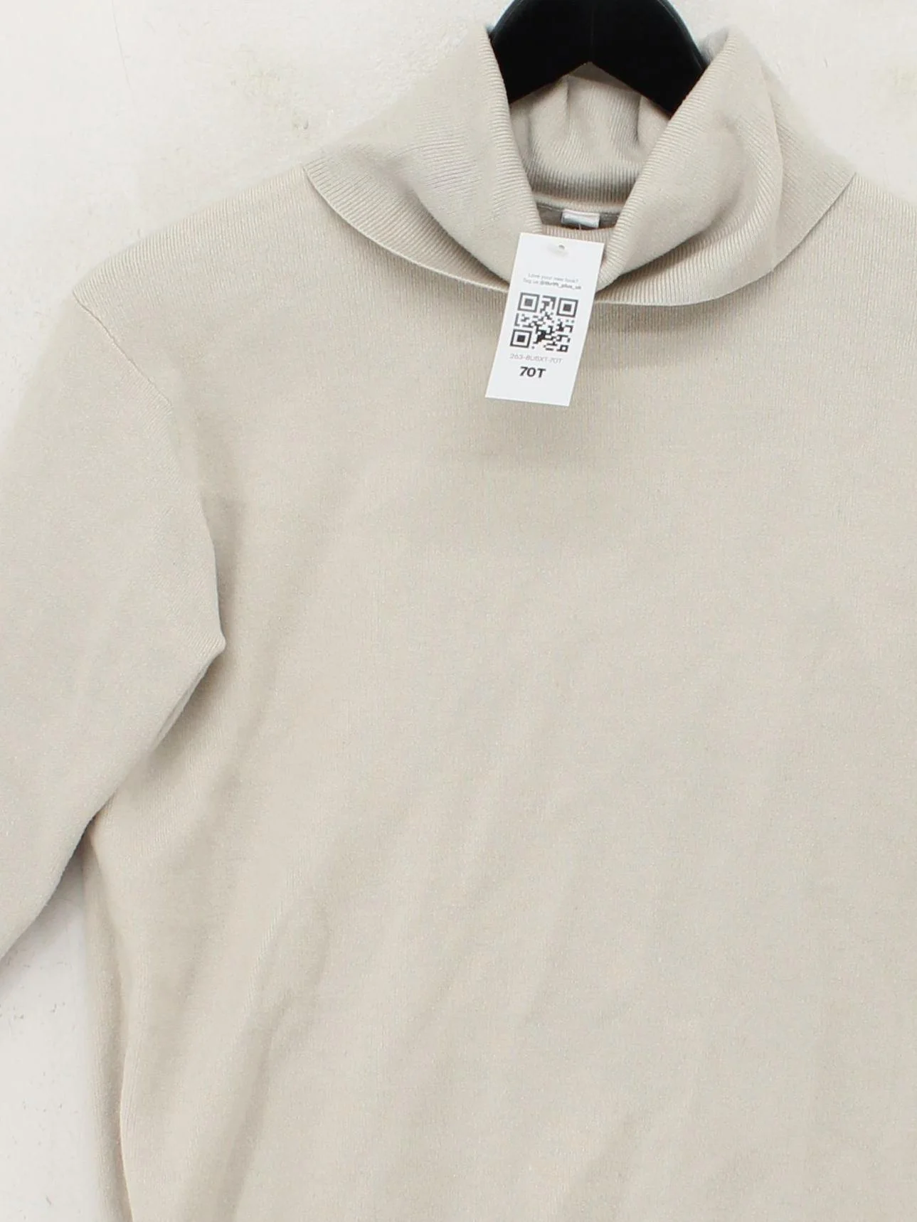 Uniqlo Men's Jumper XS Cream Acrylic - Image 3