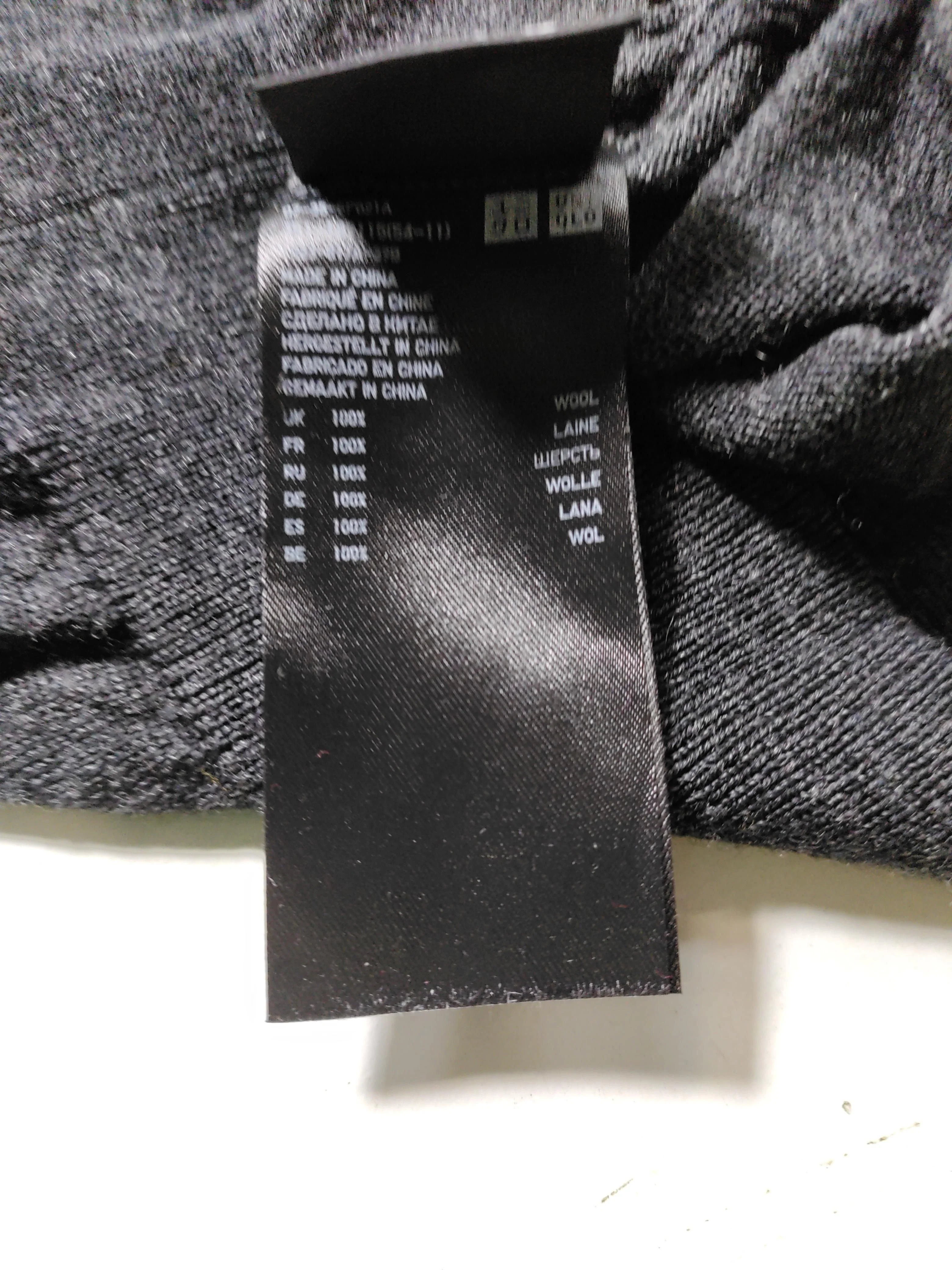 Uniqlo Men's Jumper XS Grey 100% Wool Crew Neck Pullover - Image 6