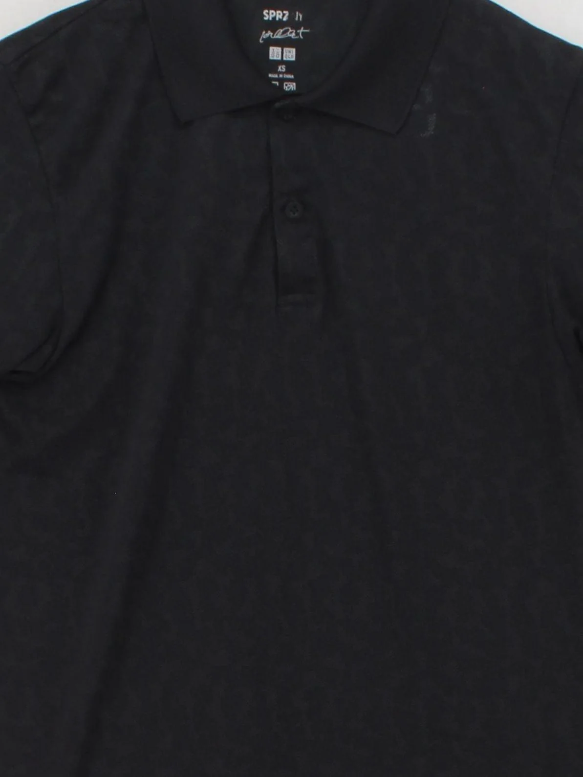Uniqlo Men's Polo XS Black 100% Polyester Basic - Image 3