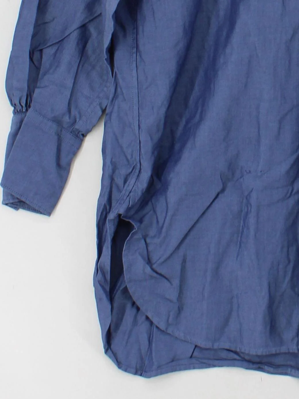 Uniqlo Men's Shirt L Blue 100% Cotton Basic - Image 4