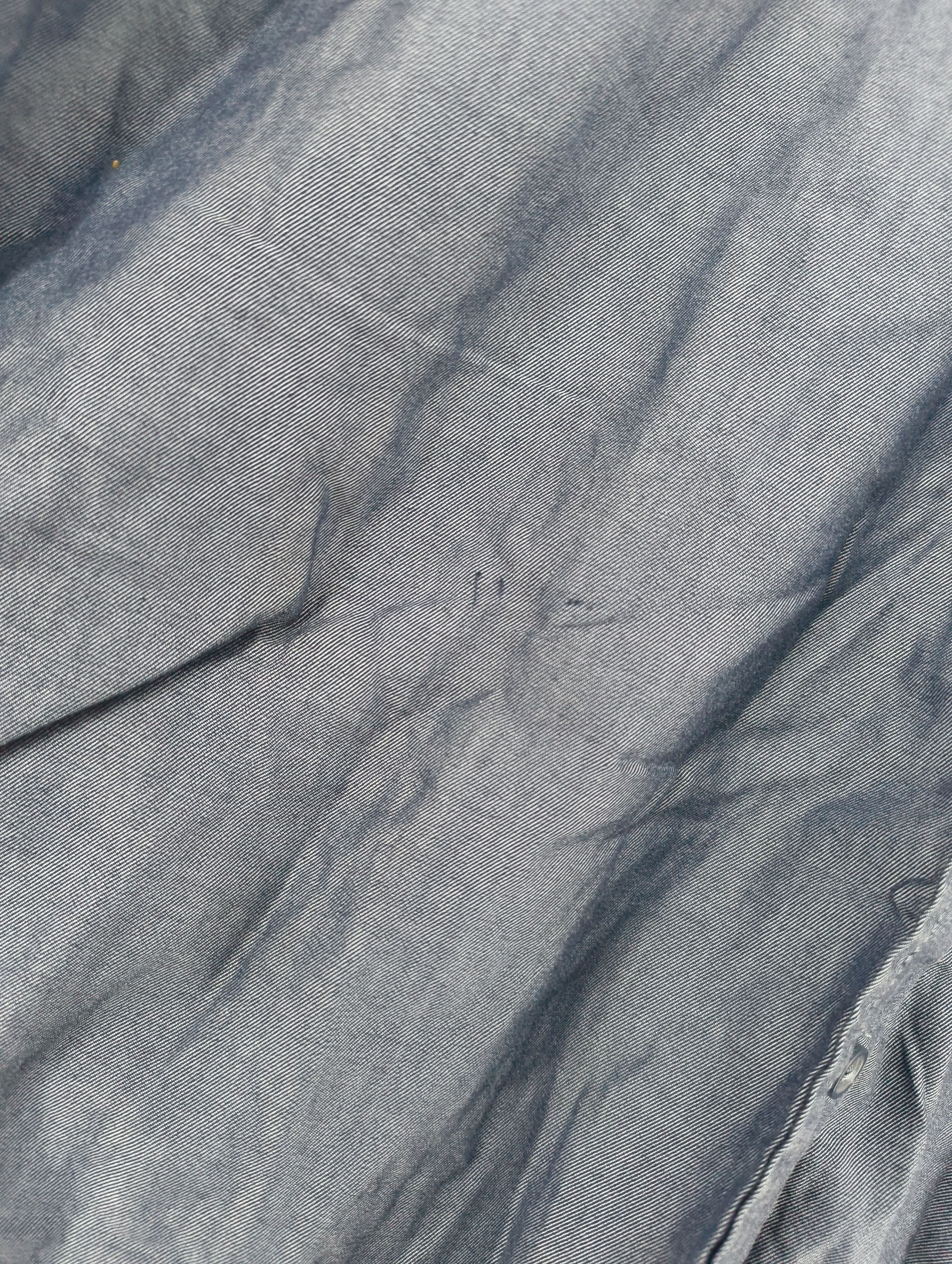 Uniqlo Men's Shirt L Blue 100% Cotton Basic - Image 5