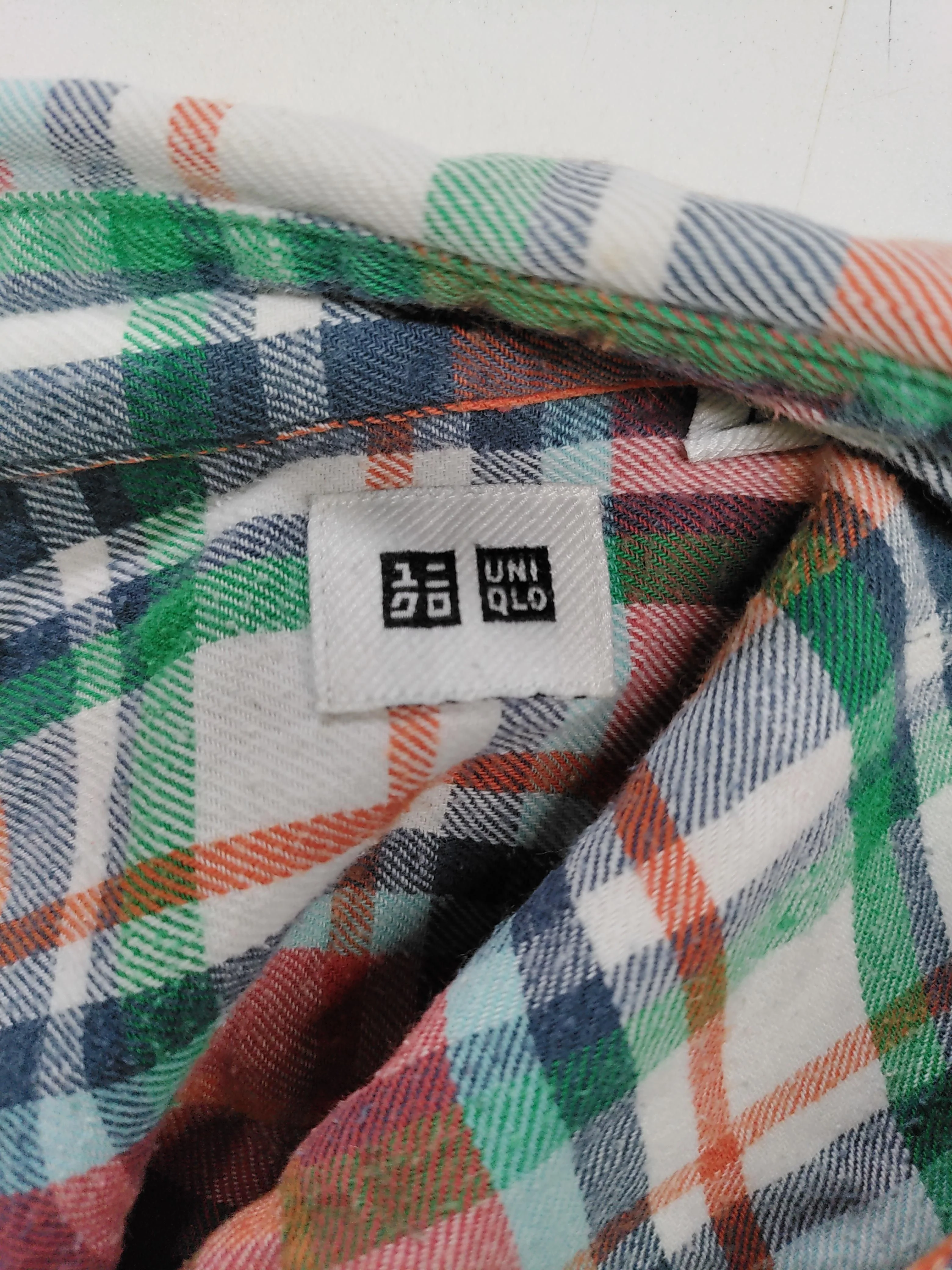 Uniqlo Men's Shirt L Multi Checkered 100% Cotton Basic - Image 5