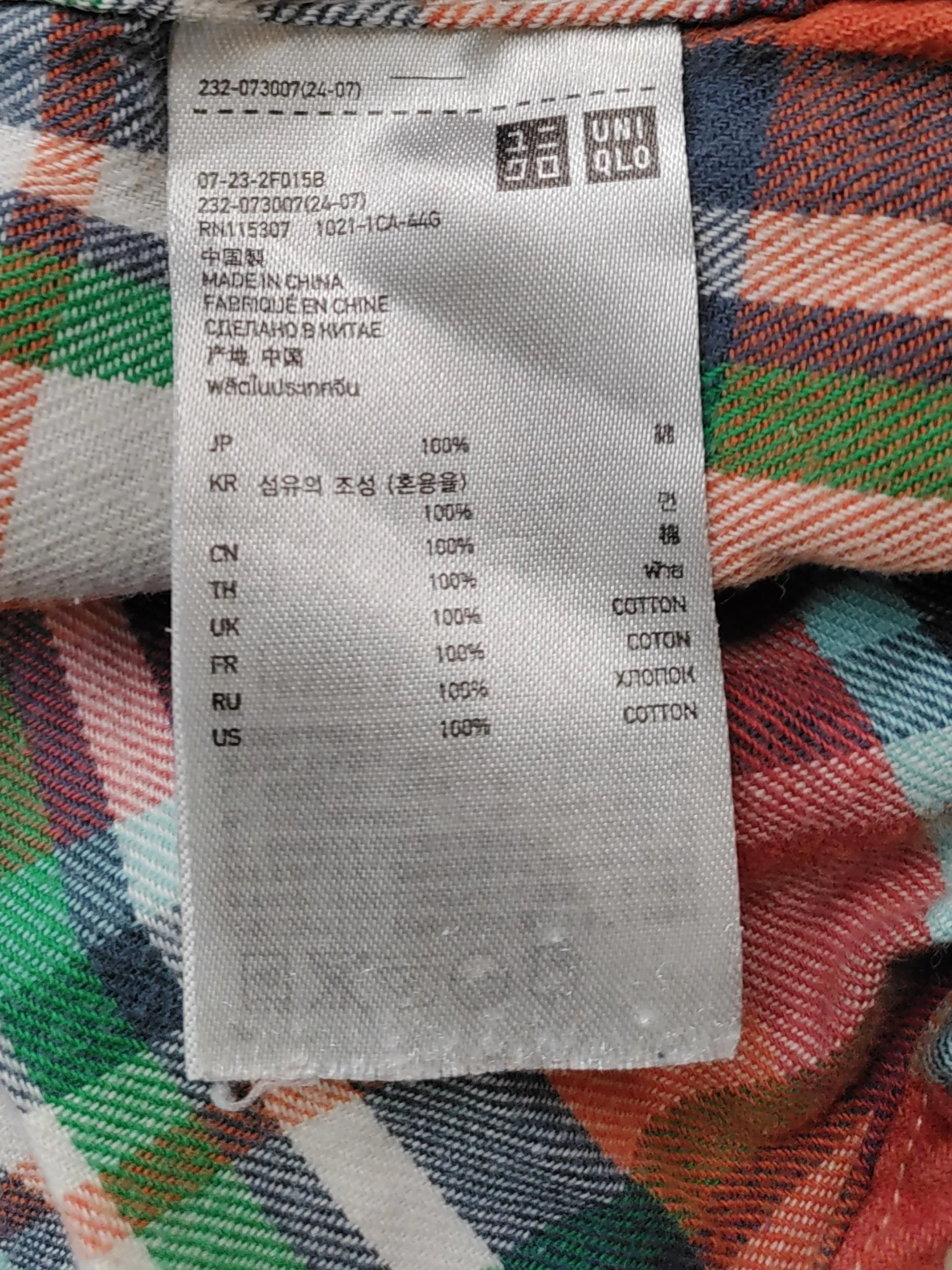Uniqlo Men's Shirt L Multi Checkered 100% Cotton Basic - Image 6