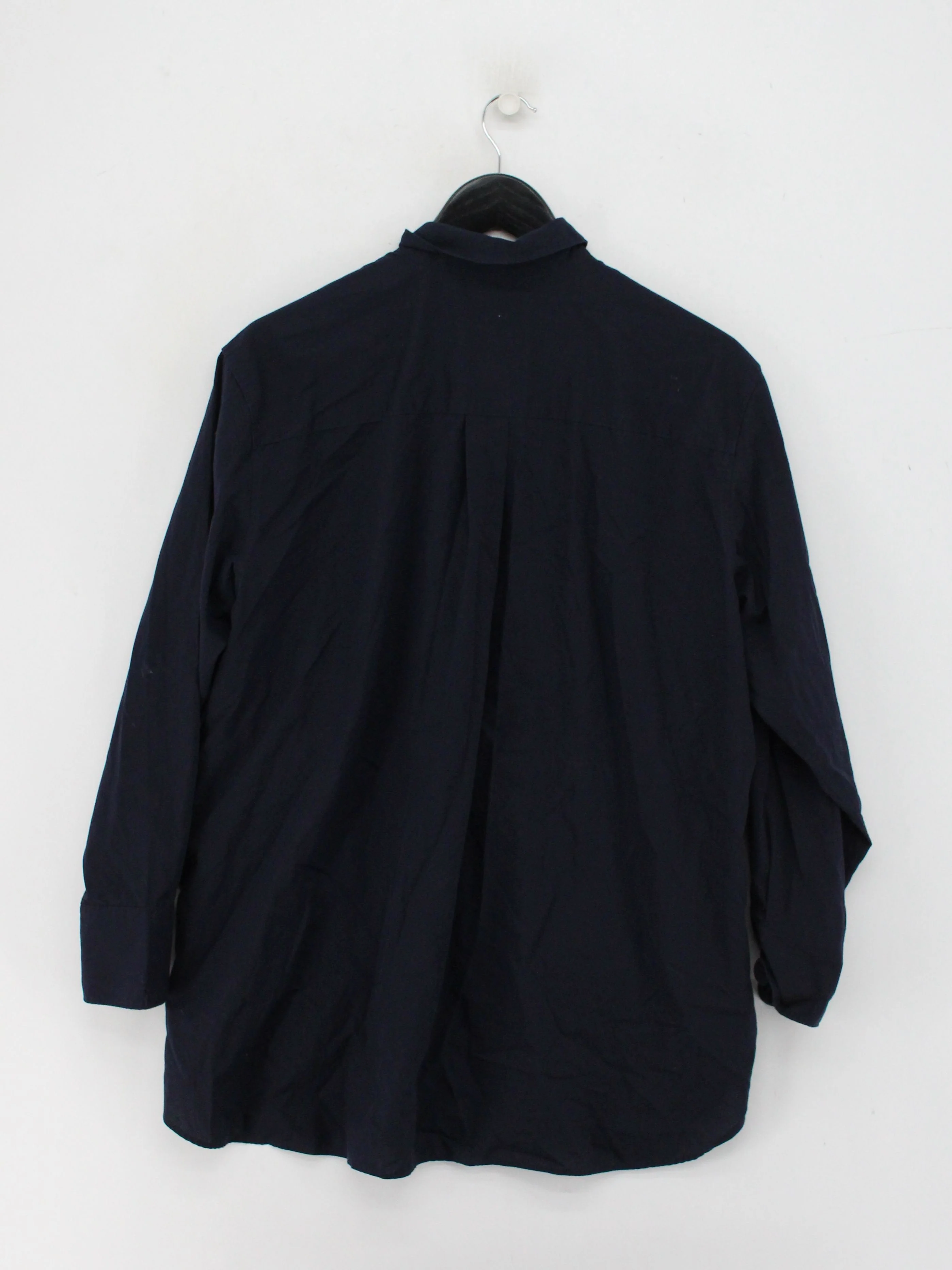 Uniqlo Men's Shirt M Blue 100% Cotton Basic - Image 2