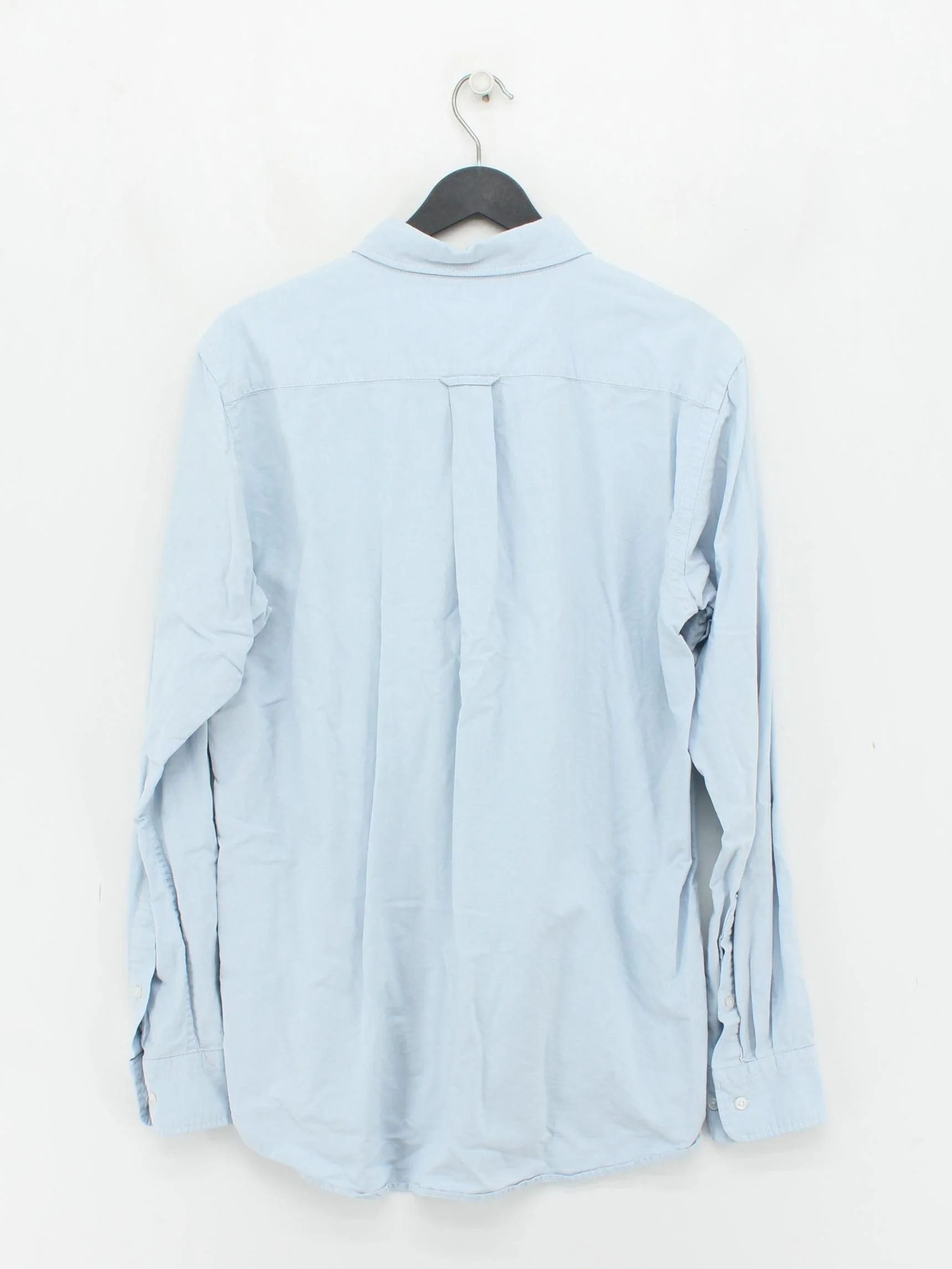 Uniqlo Men's Shirt M Blue 100% Cotton Basic - Image 2