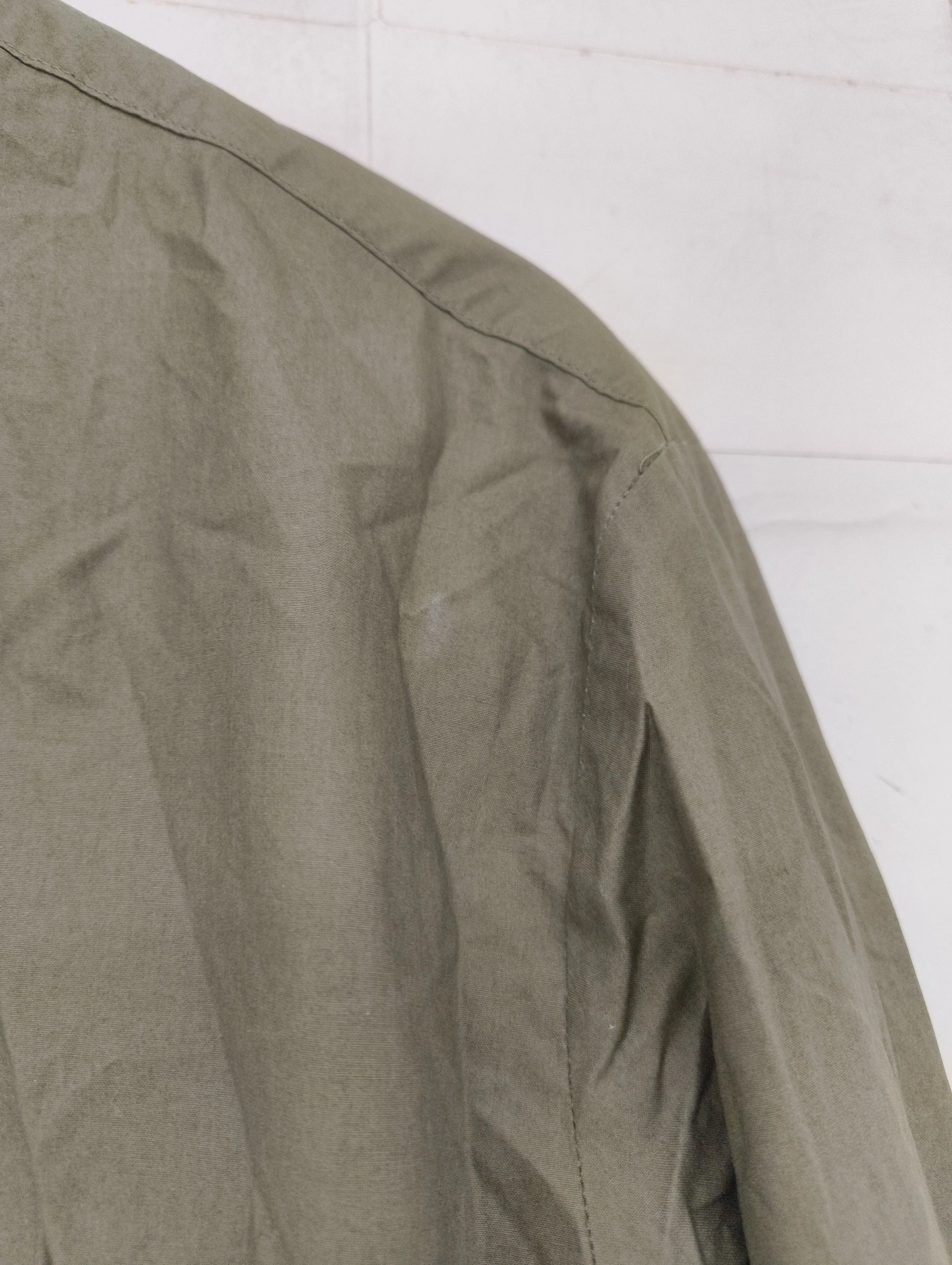 Uniqlo Men's Shirt M Green 100% Cotton Basic - Image 5