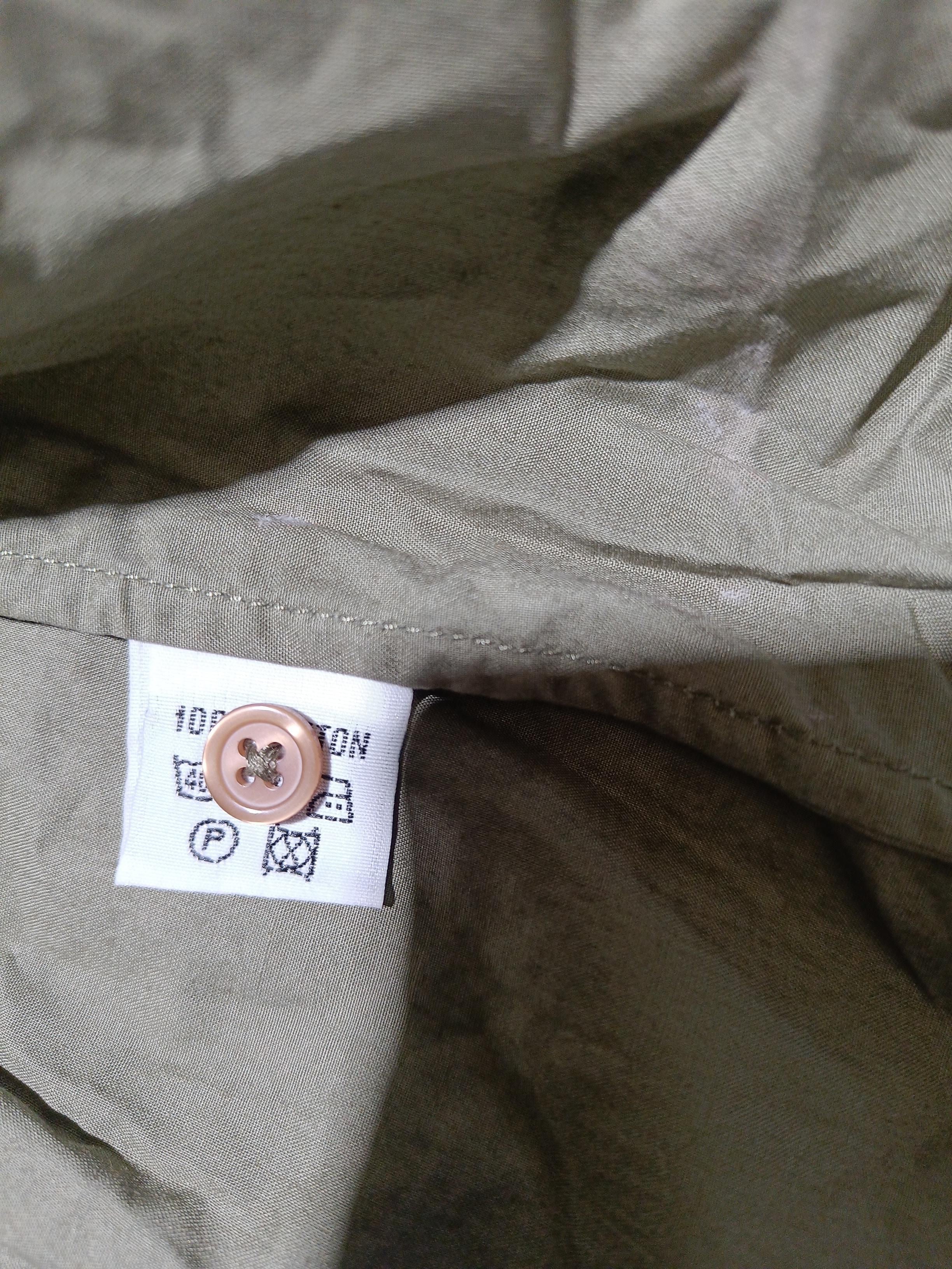 Uniqlo Men's Shirt M Green 100% Cotton Basic - Image 7