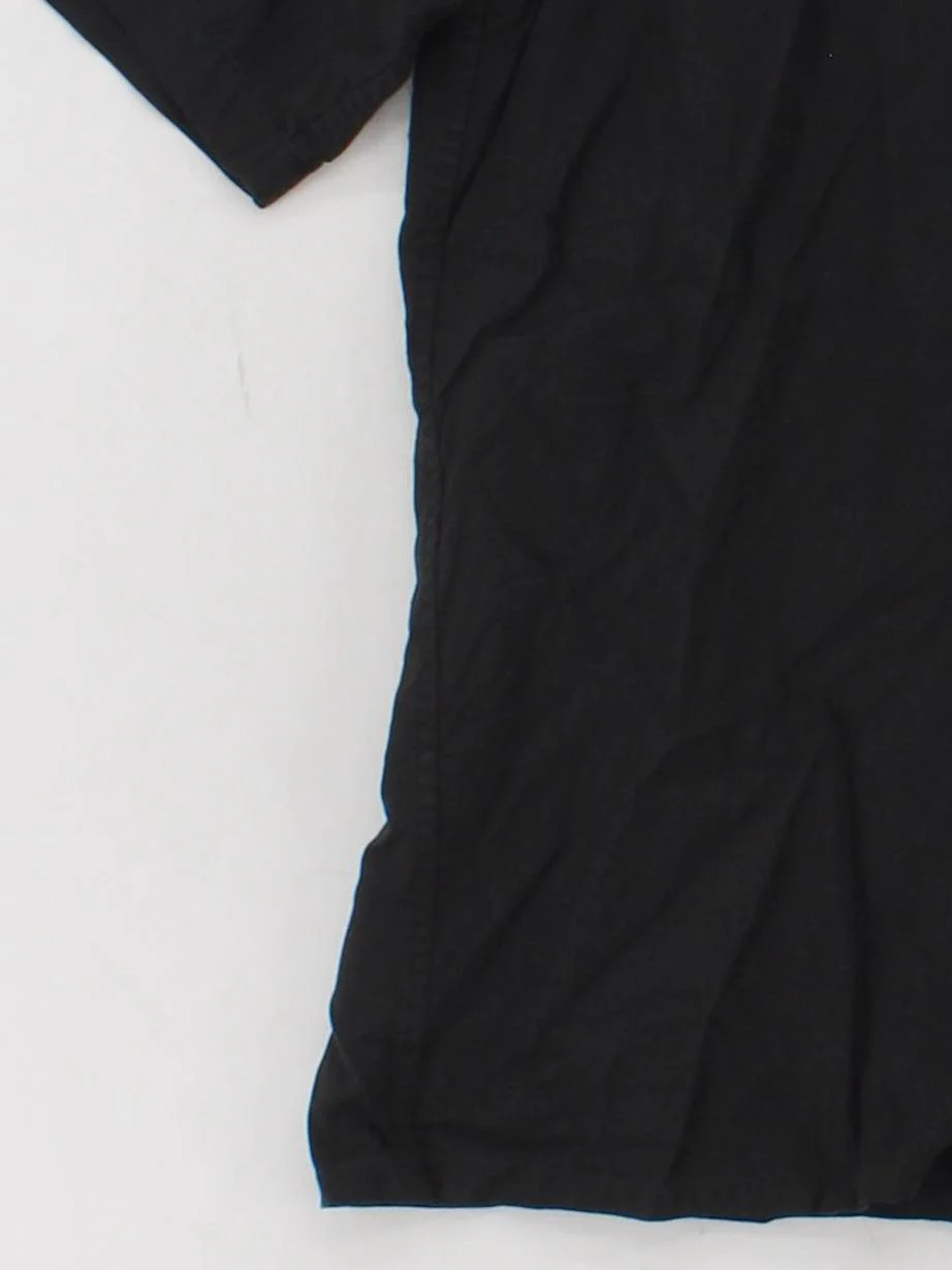 Uniqlo Men's Shirt S Black Viscose with Cotton Basic - Image 4