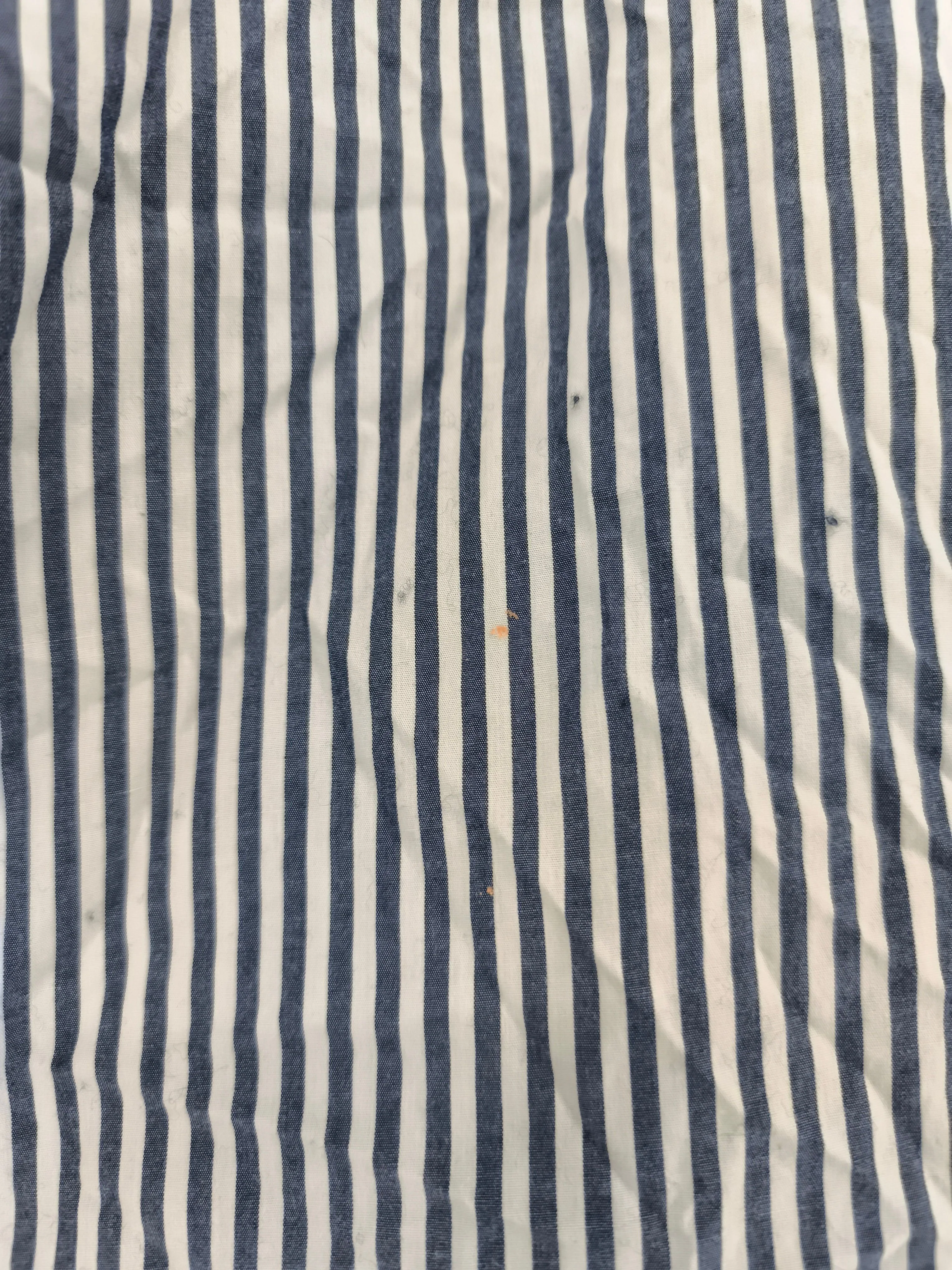 Uniqlo Men's Shirt S Blue Striped 100% Cotton Basic - Image 5