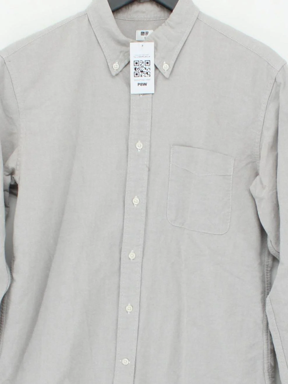 Uniqlo Men's Shirt S Grey 100% Cotton Basic - Image 3