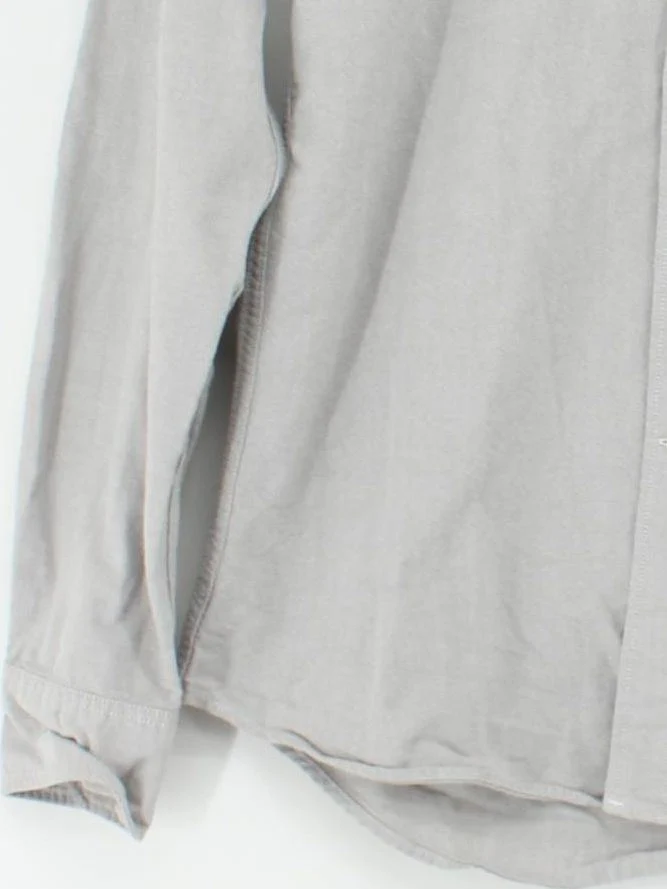 Uniqlo Men's Shirt S Grey 100% Cotton Basic - Image 4