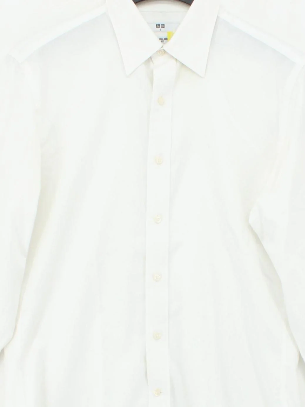 Uniqlo Men's Shirt S White 100% Other Basic - Image 3