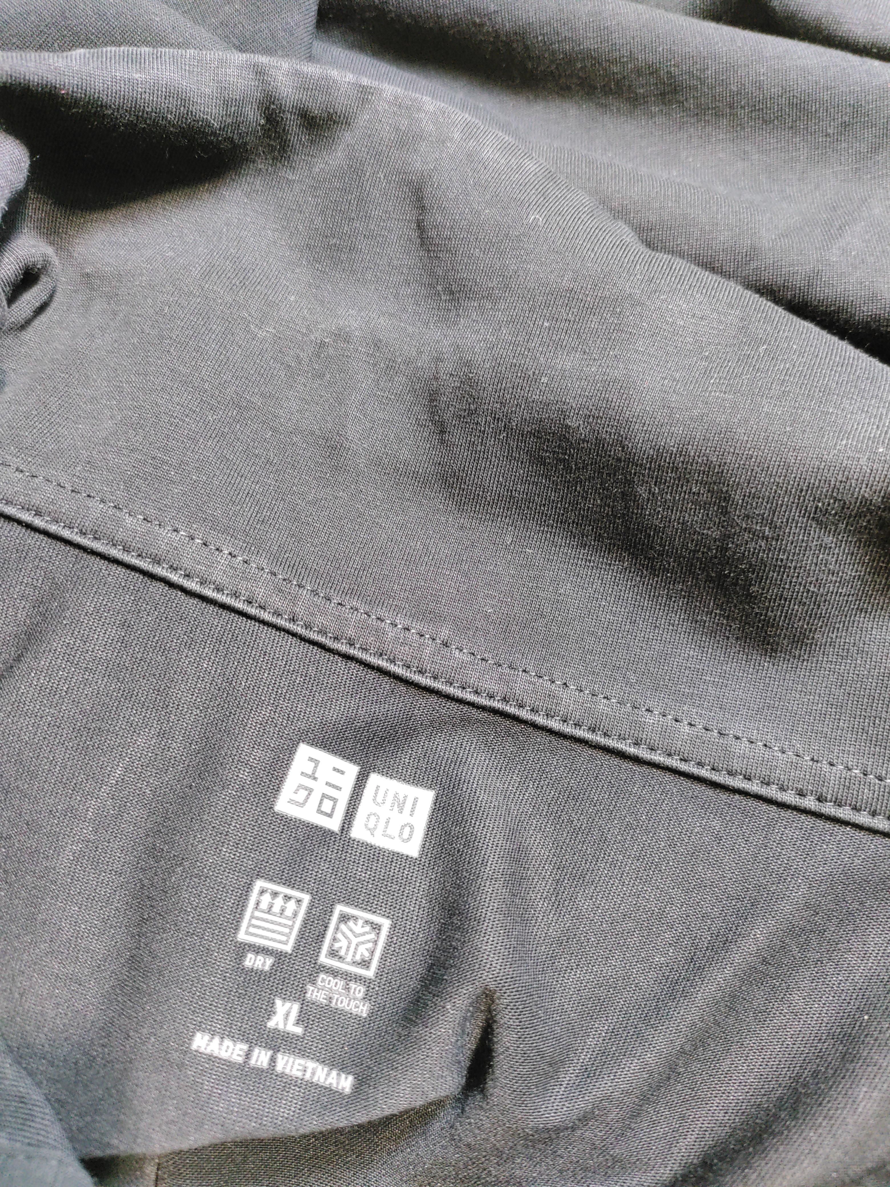Uniqlo Men's Shirt XL Black Cotton with Polyester Basic - Image 5