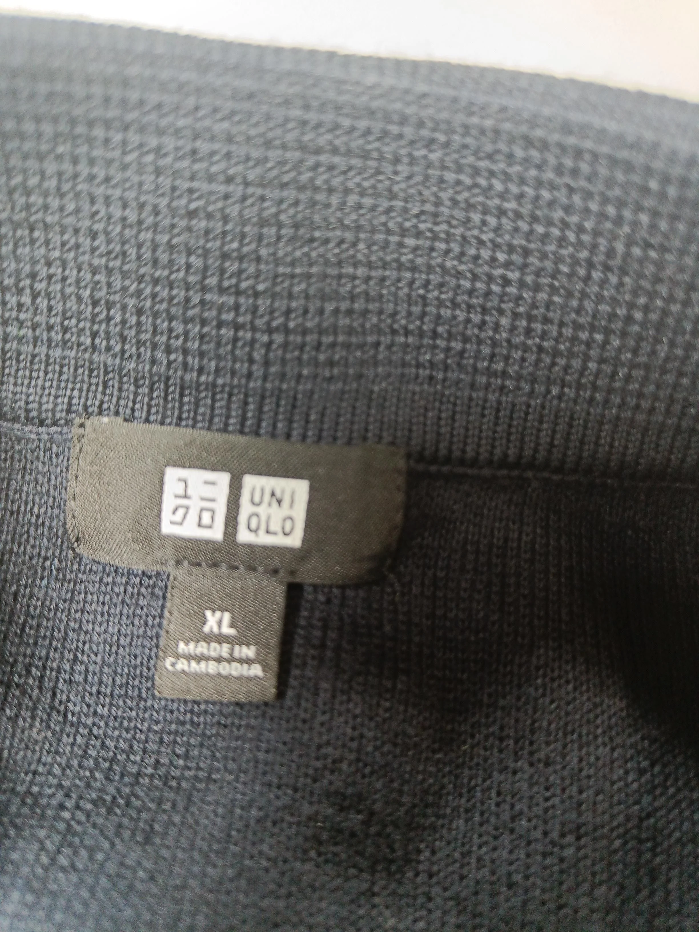 Uniqlo Men's Shirt XL Blue 100% Other Basic - Image 5
