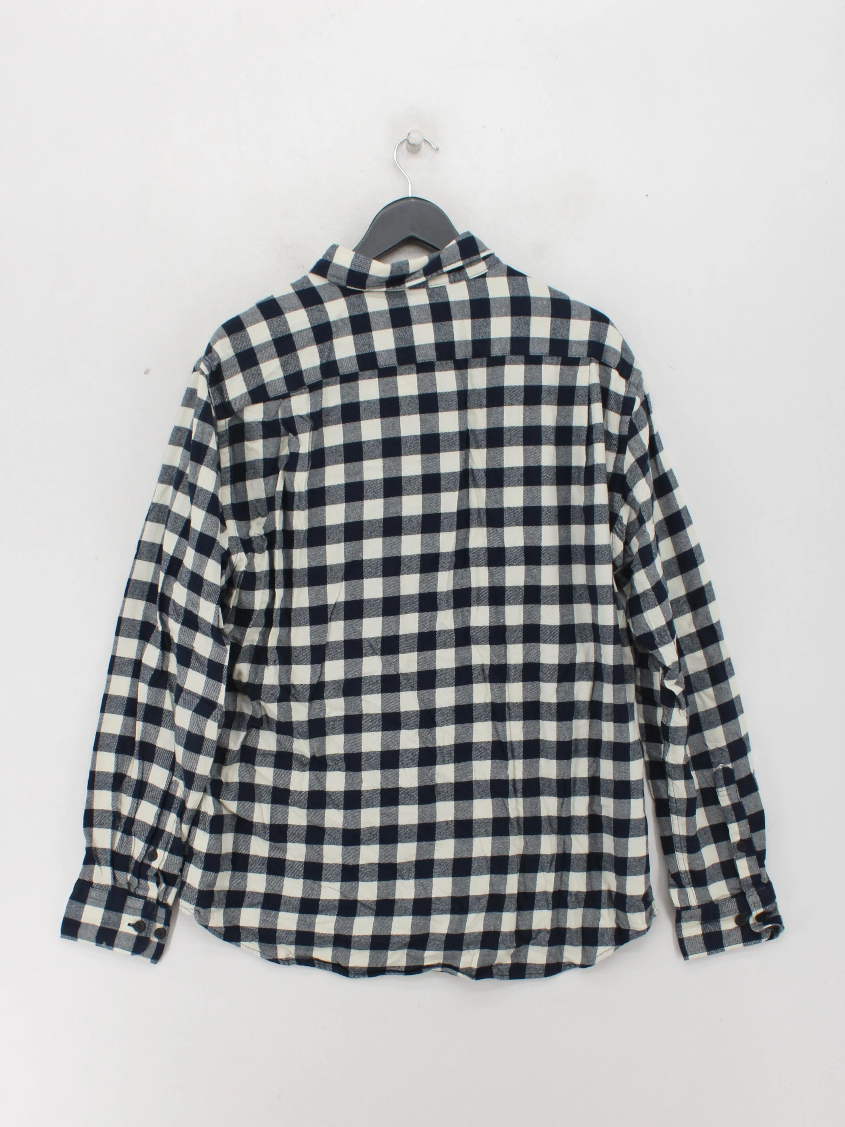 Uniqlo Men's Shirt XL Blue Checkered 100% Cotton Basic - Image 2