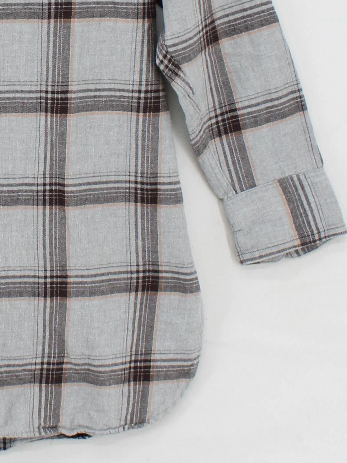Uniqlo Men's Shirt XL Grey Checkered 100% Cotton Basic - Image 4